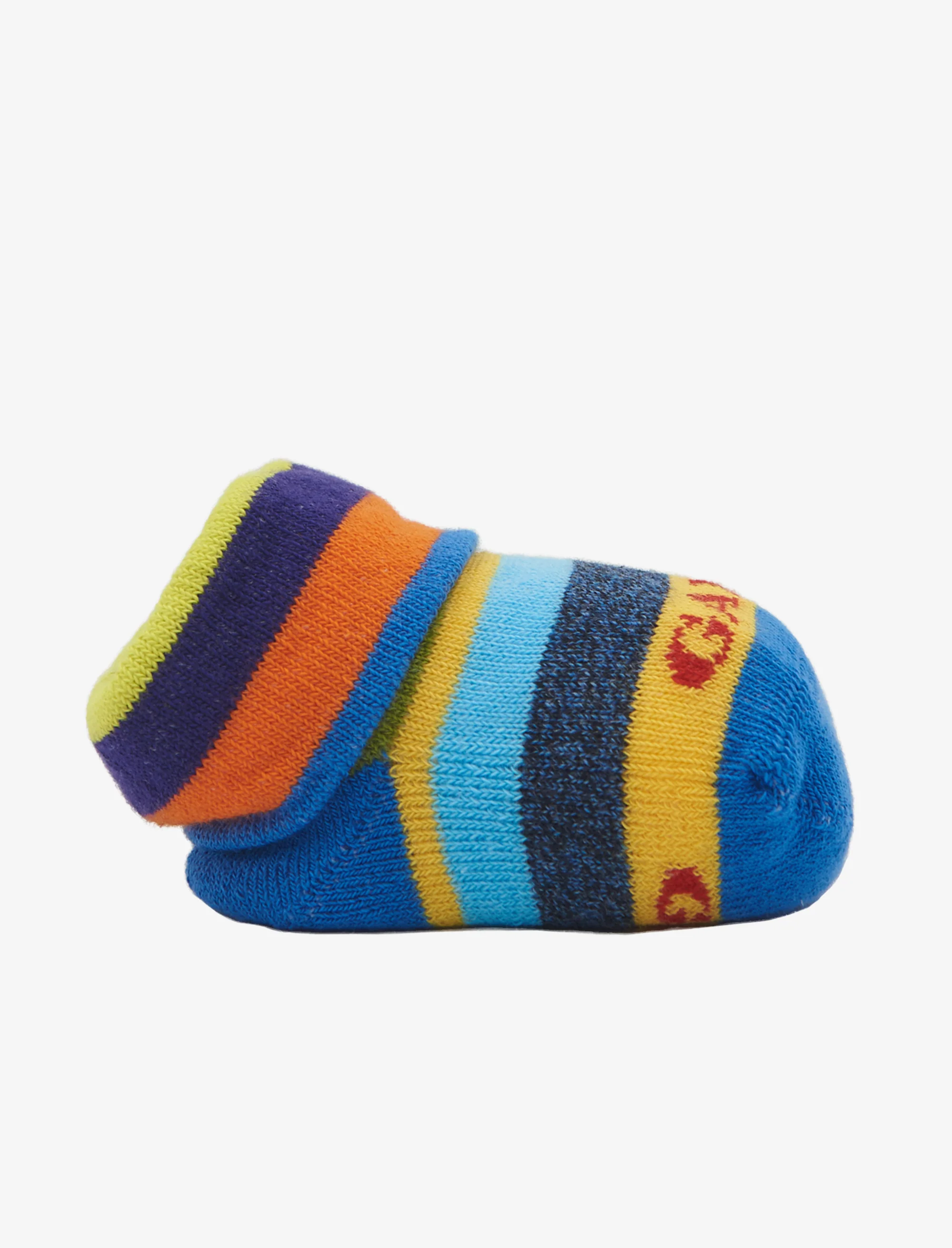 Babbucce bambino cotone acquario righe multicolor