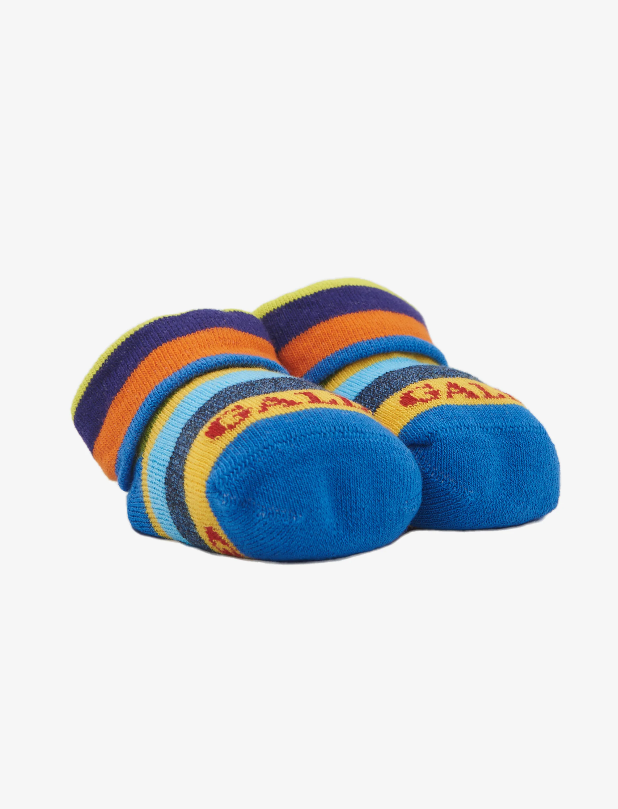 Babbucce bambino cotone acquario righe multicolor - Image 2