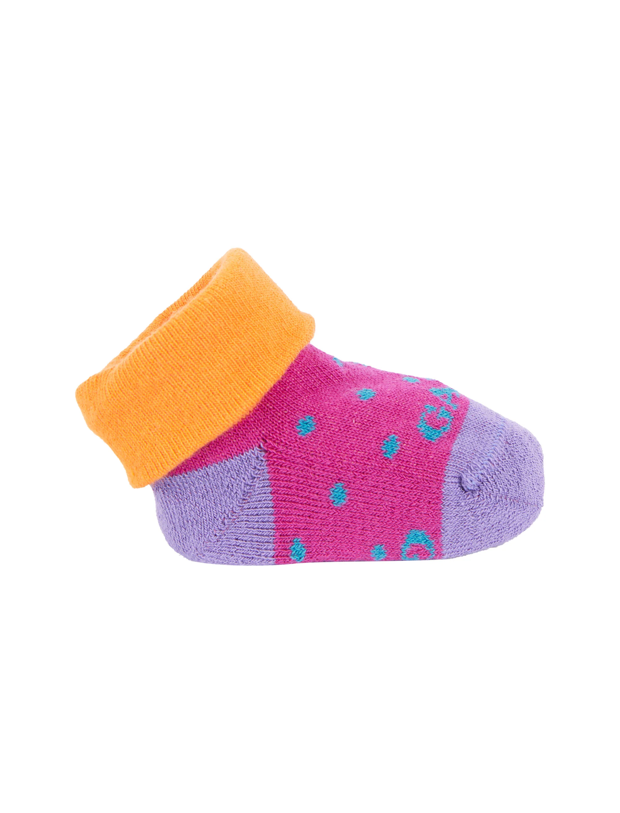 Babbucce bambino cotone fantasia pois fucsia - Image 3