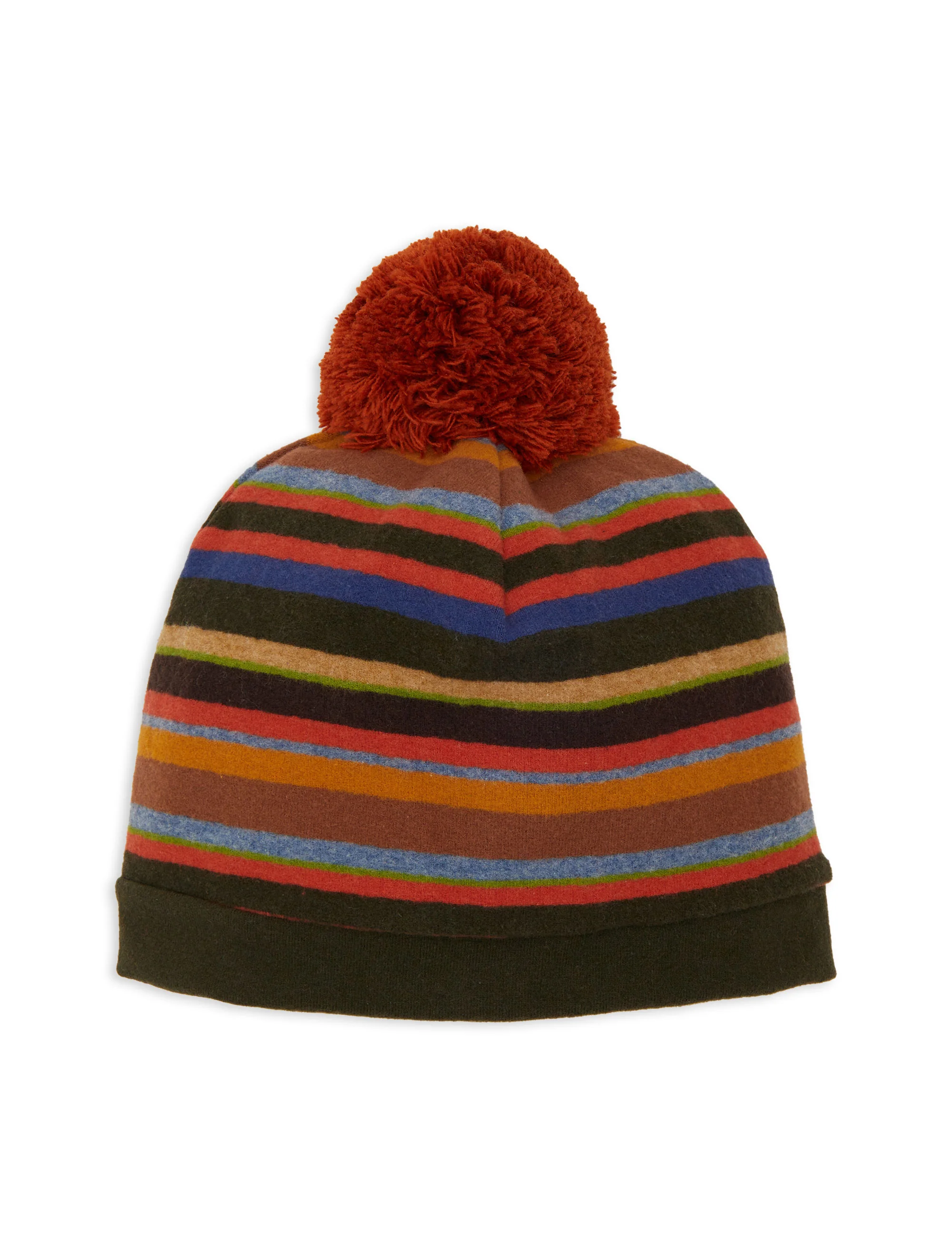 Berretto bambino pile verde righe multicolor - Image 3