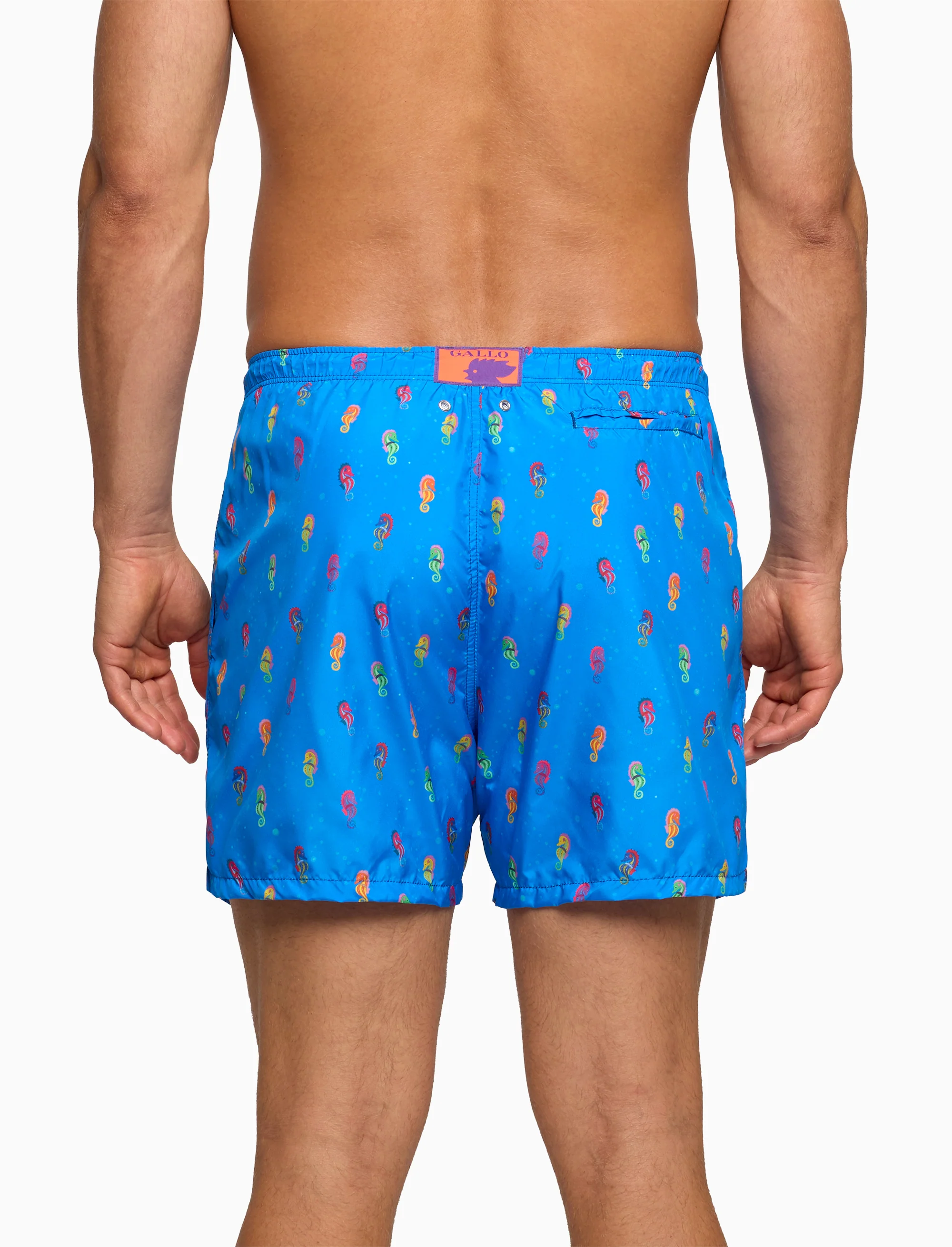 Boxer mare uomo fantasia cavallucci marini su fondo azzurro - Image 2