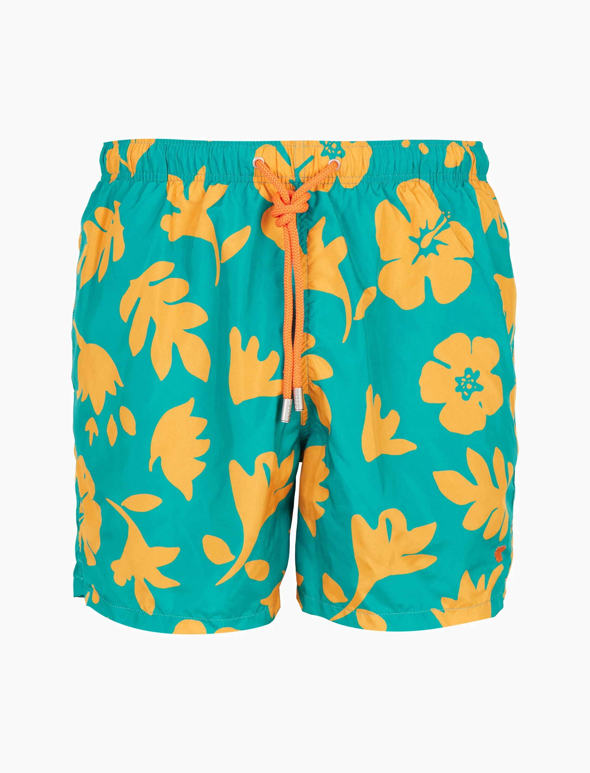Boxer mare uomo fantasia fiori su fondo color pavone - Image 3