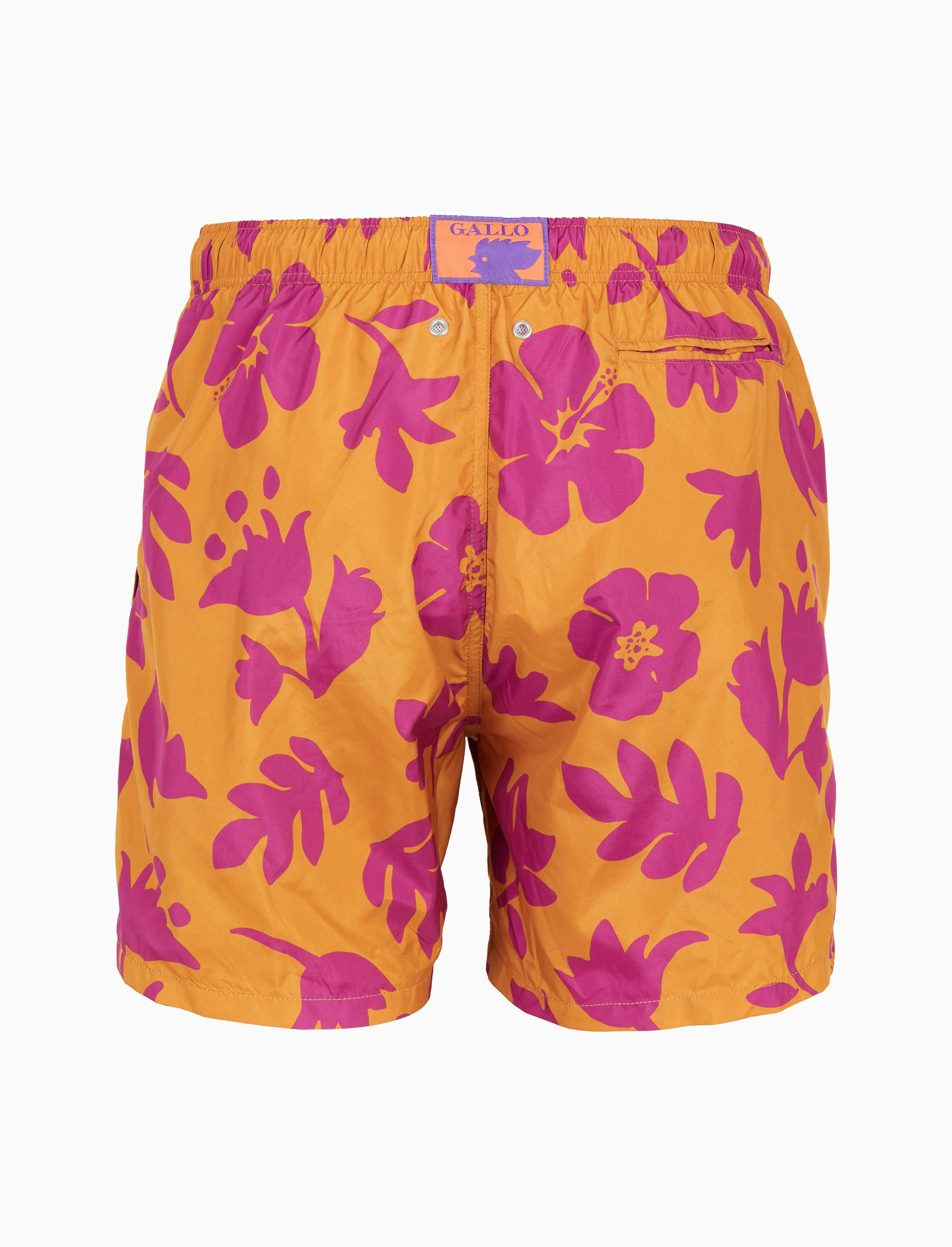 Boxer mare uomo fantasia fiori su fondo giallo - Image 4