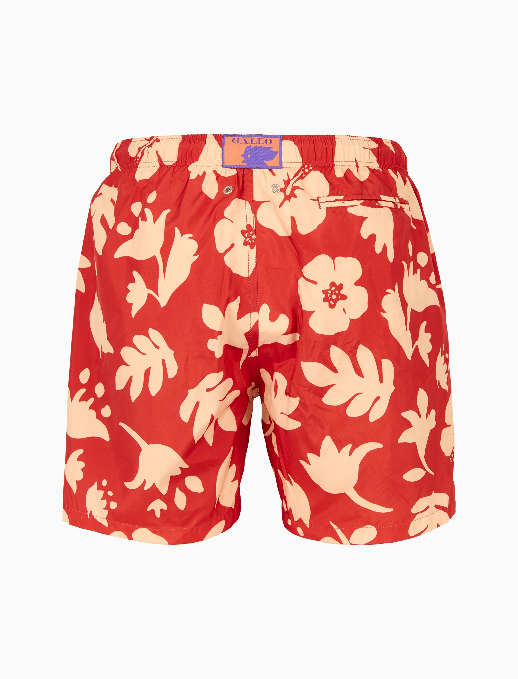 Boxer mare uomo fantasia fiori su fondo rosso - Image 4