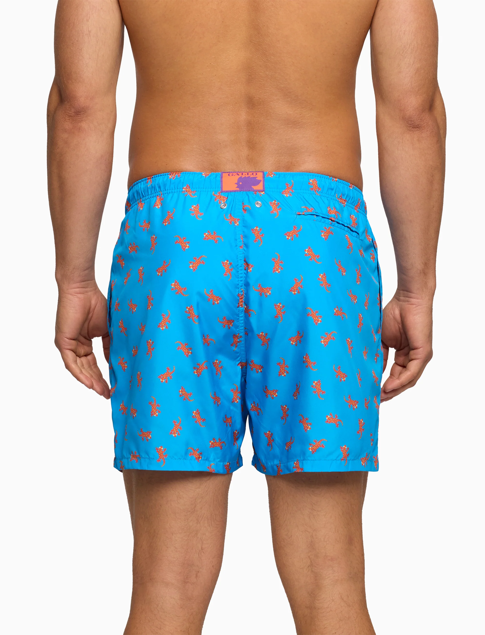 Boxer mare uomo fantasia geko su fondo azzurro - Image 2