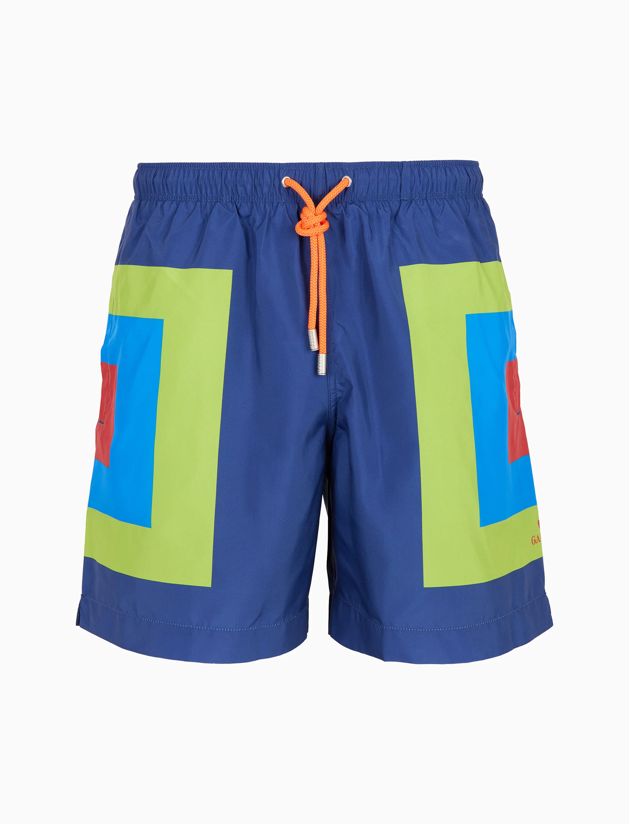 Boxer mare uomo fantasia quadri concentrici blu - Image 3