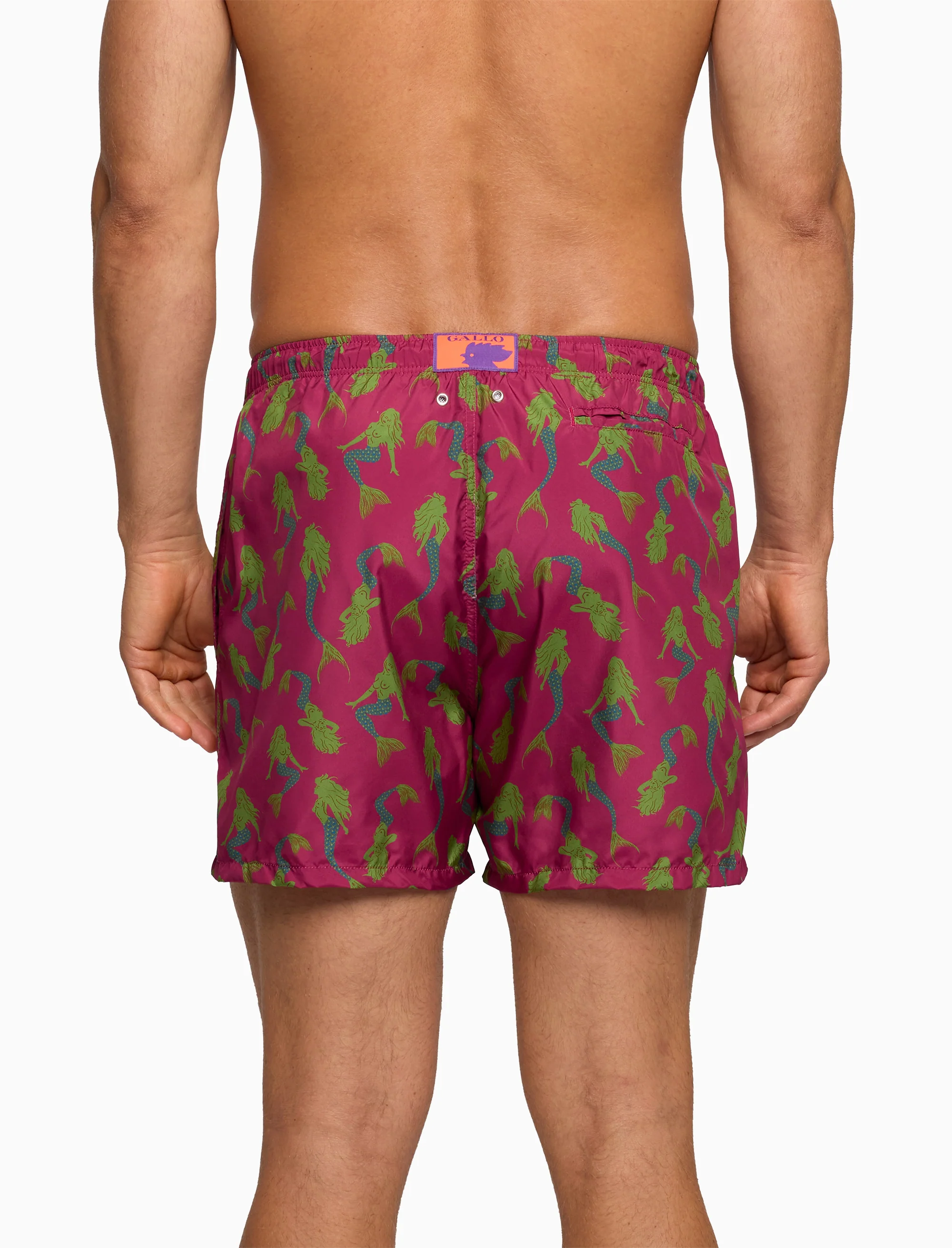 Boxer mare uomo fantasia sirene su fondo fucsia - Image 2