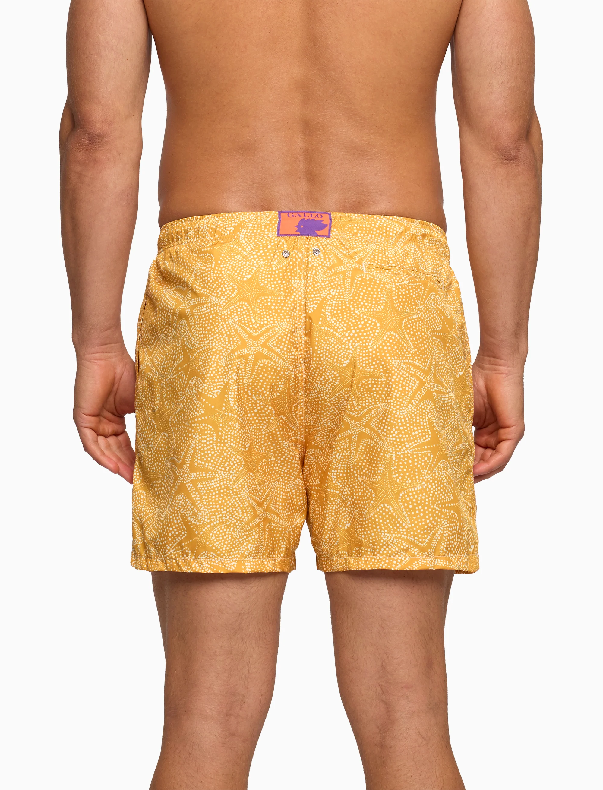 Boxer mare uomo fantasia stelle marine giallo - Image 2
