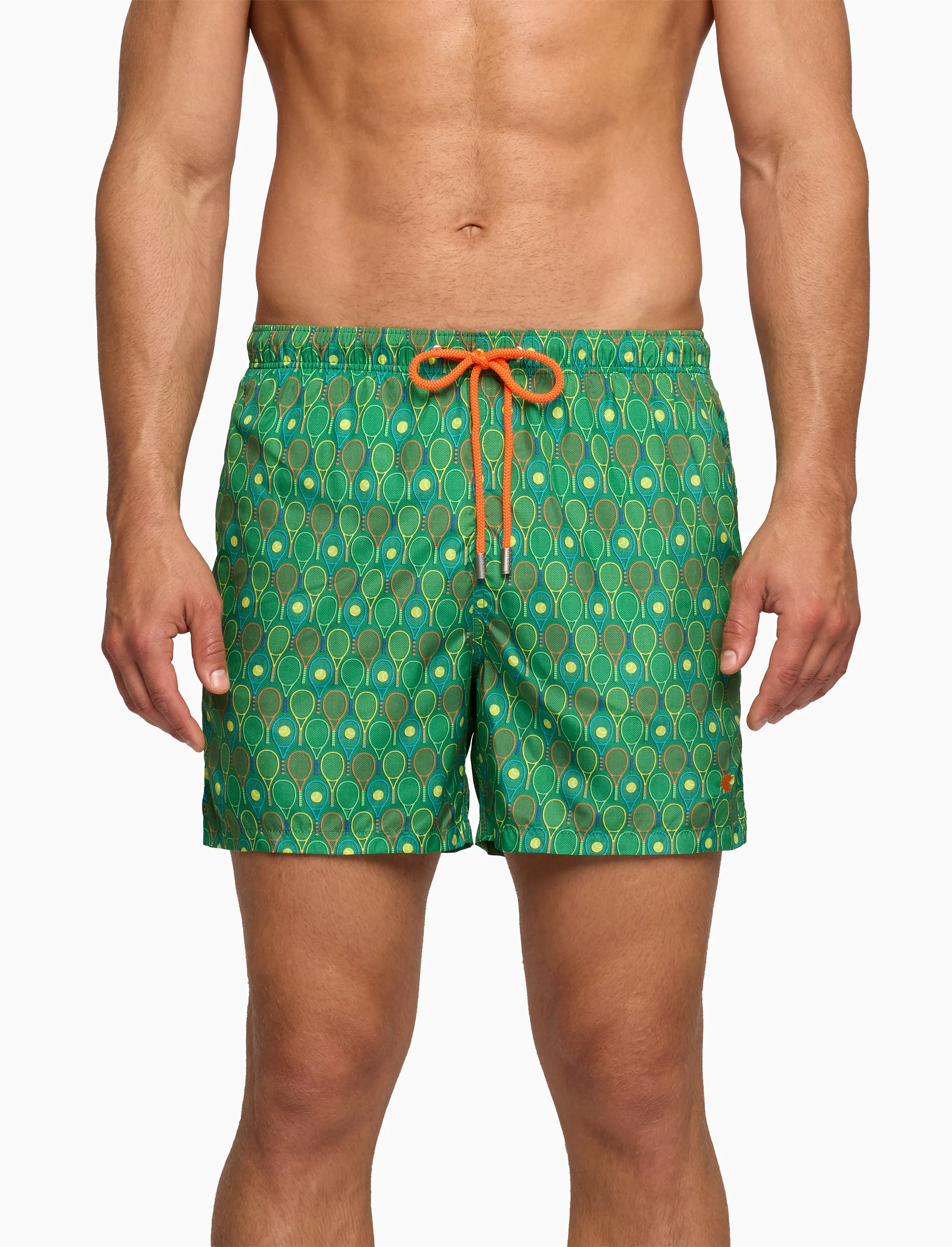 Boxer mare uomo fantasia tennis verde