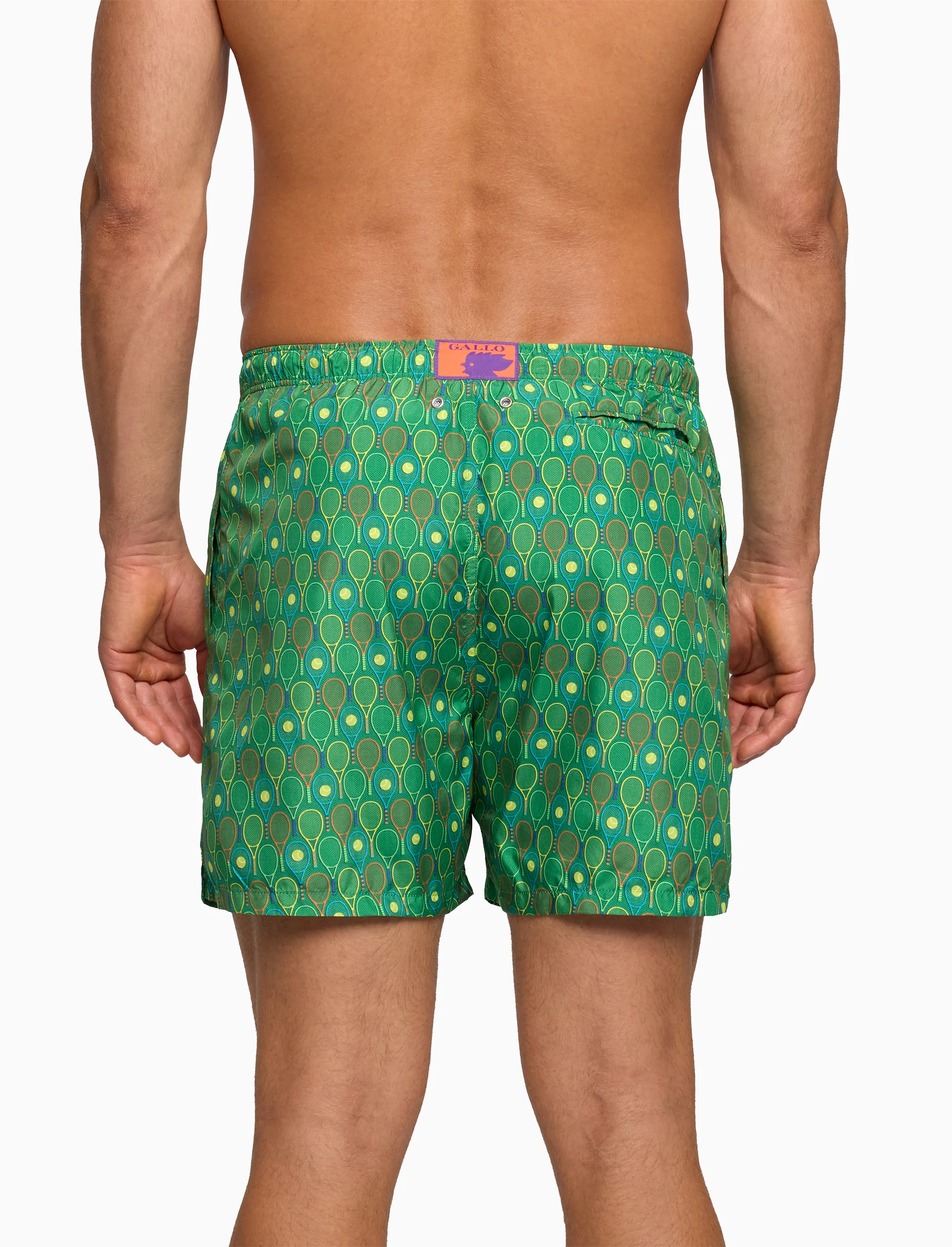 Boxer mare uomo fantasia tennis verde - Image 2