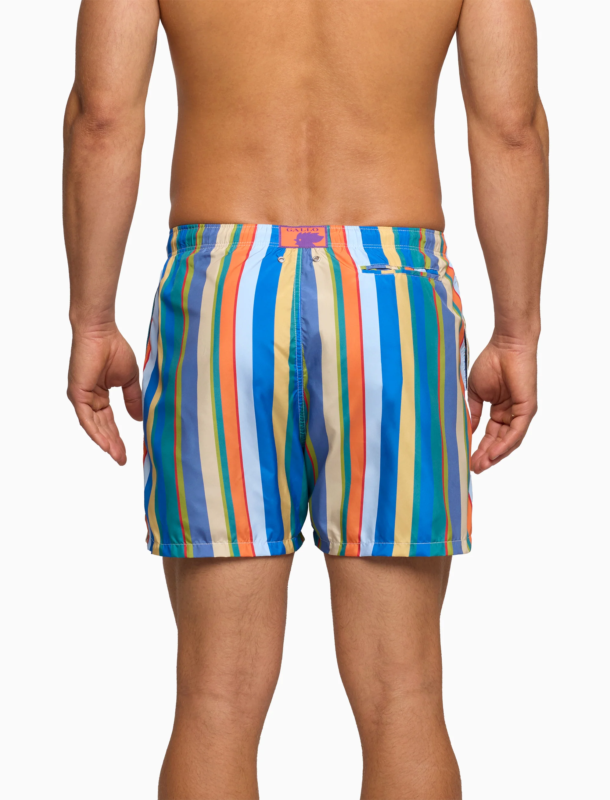 Boxer mare uomo righe multicolor azzurro - Image 2