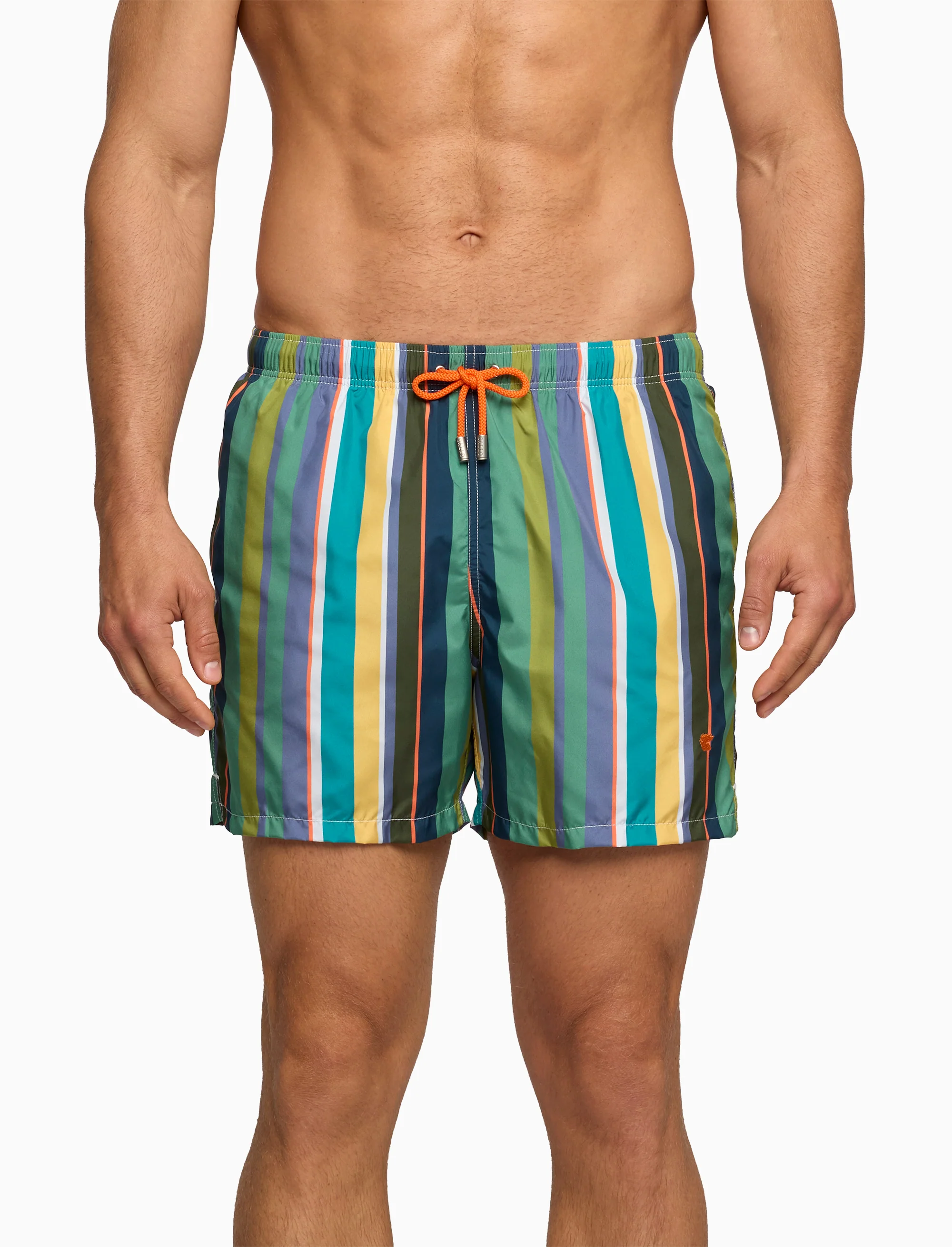 Boxer mare uomo righe multicolor verde