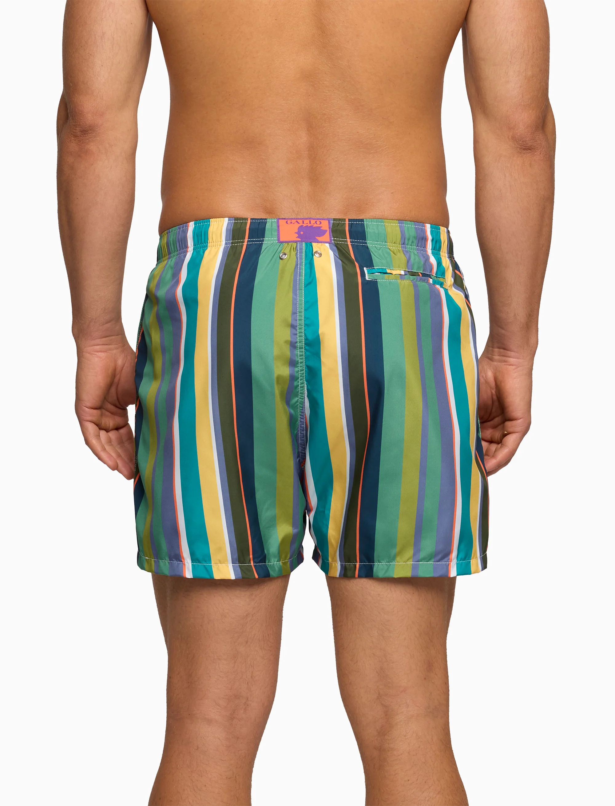 Boxer mare uomo righe multicolor verde - Image 2