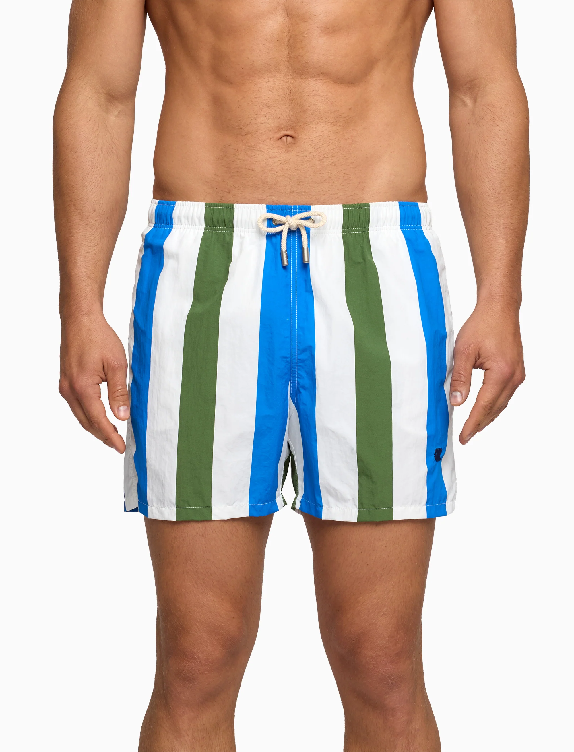 Boxer mare uomo righe tricolor verde