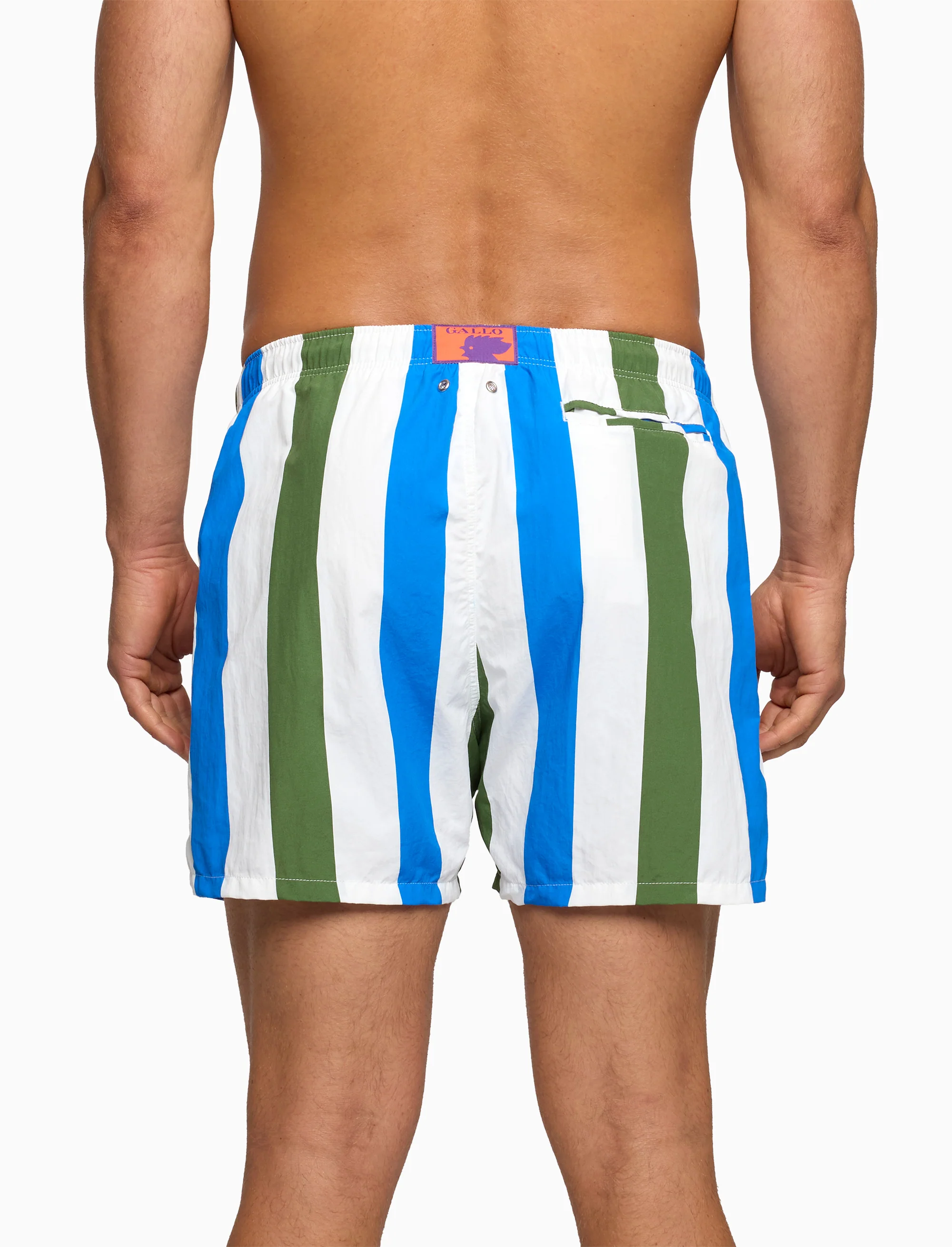 Boxer mare uomo righe tricolor verde - Image 2