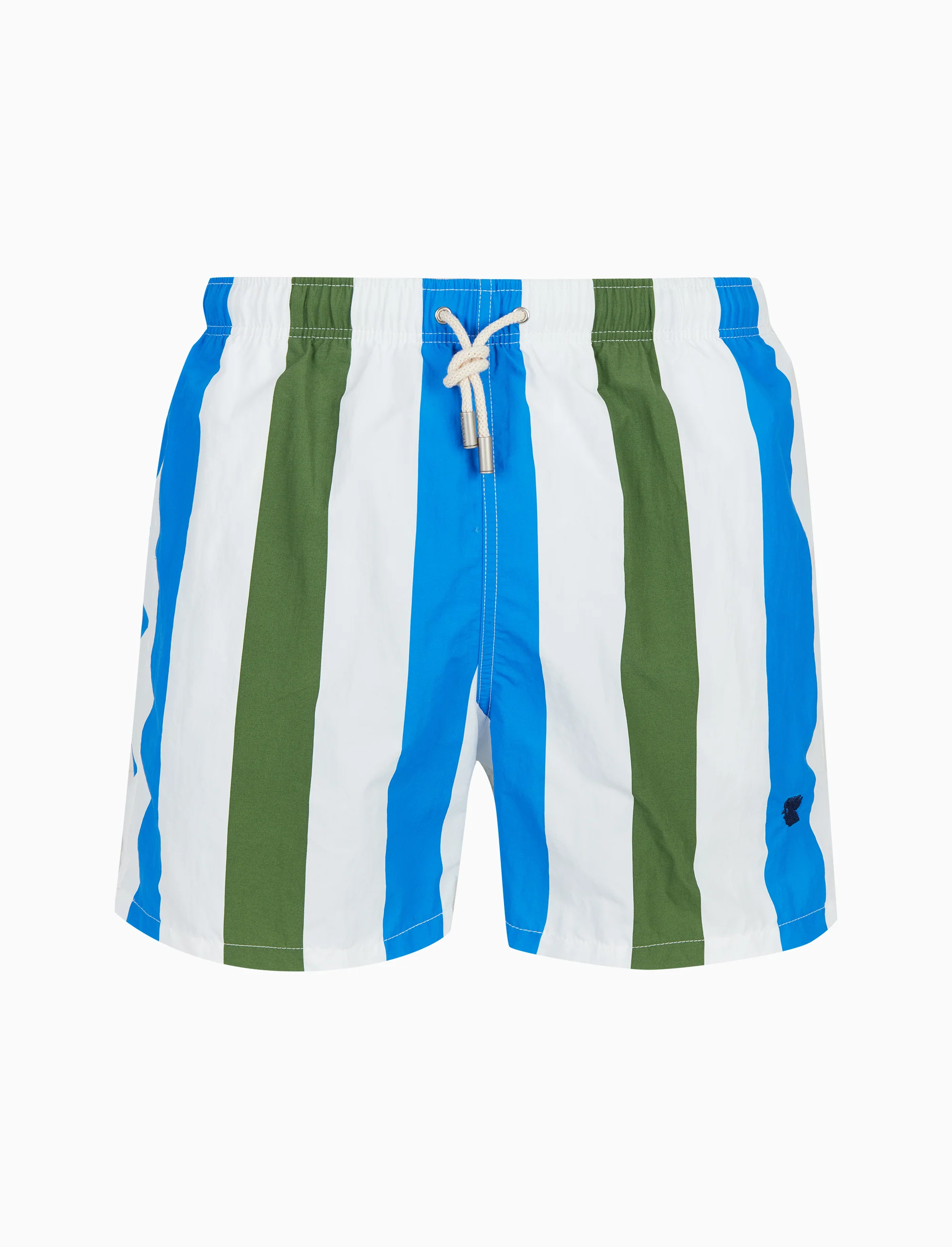 Boxer mare uomo righe tricolor verde - Image 3