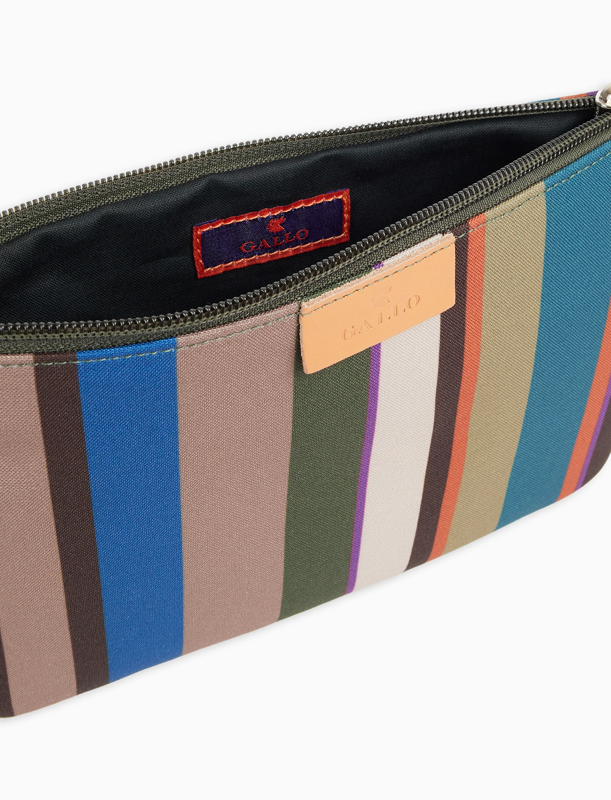 Bustina contemporary unisex beige righe multicolor - Image 2