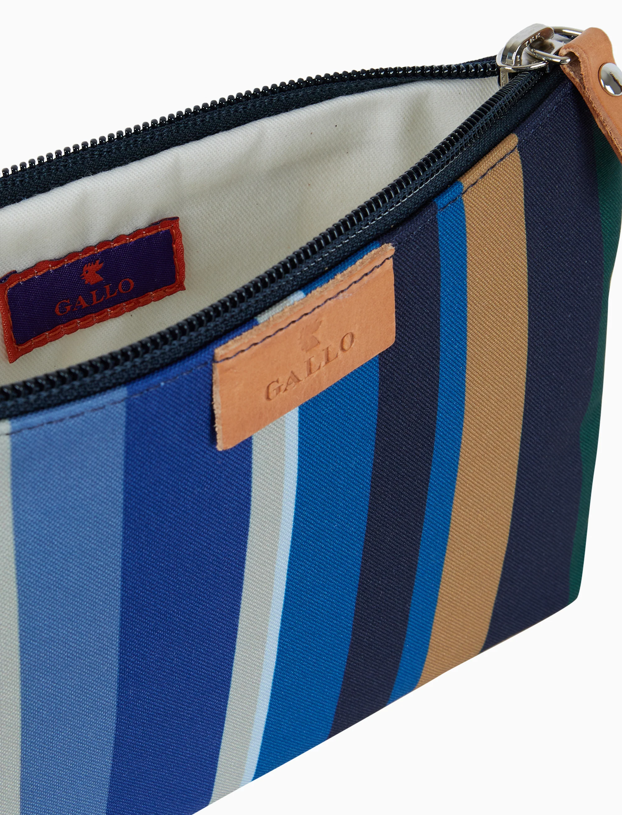 Bustina contemporary unisex righe multicolor blu - Image 2