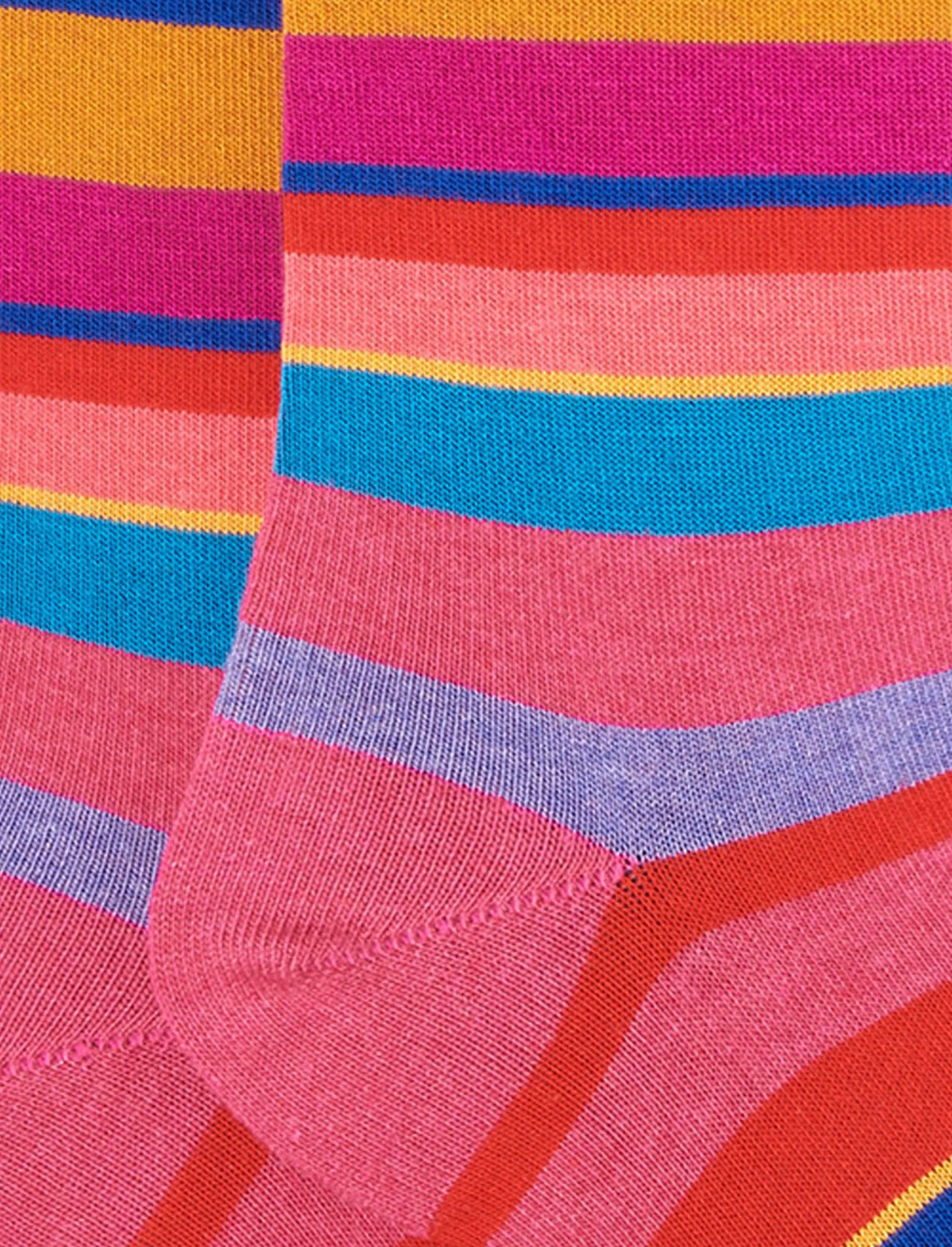 Calze corte bambino cotone erica righe multicolor - Image 2