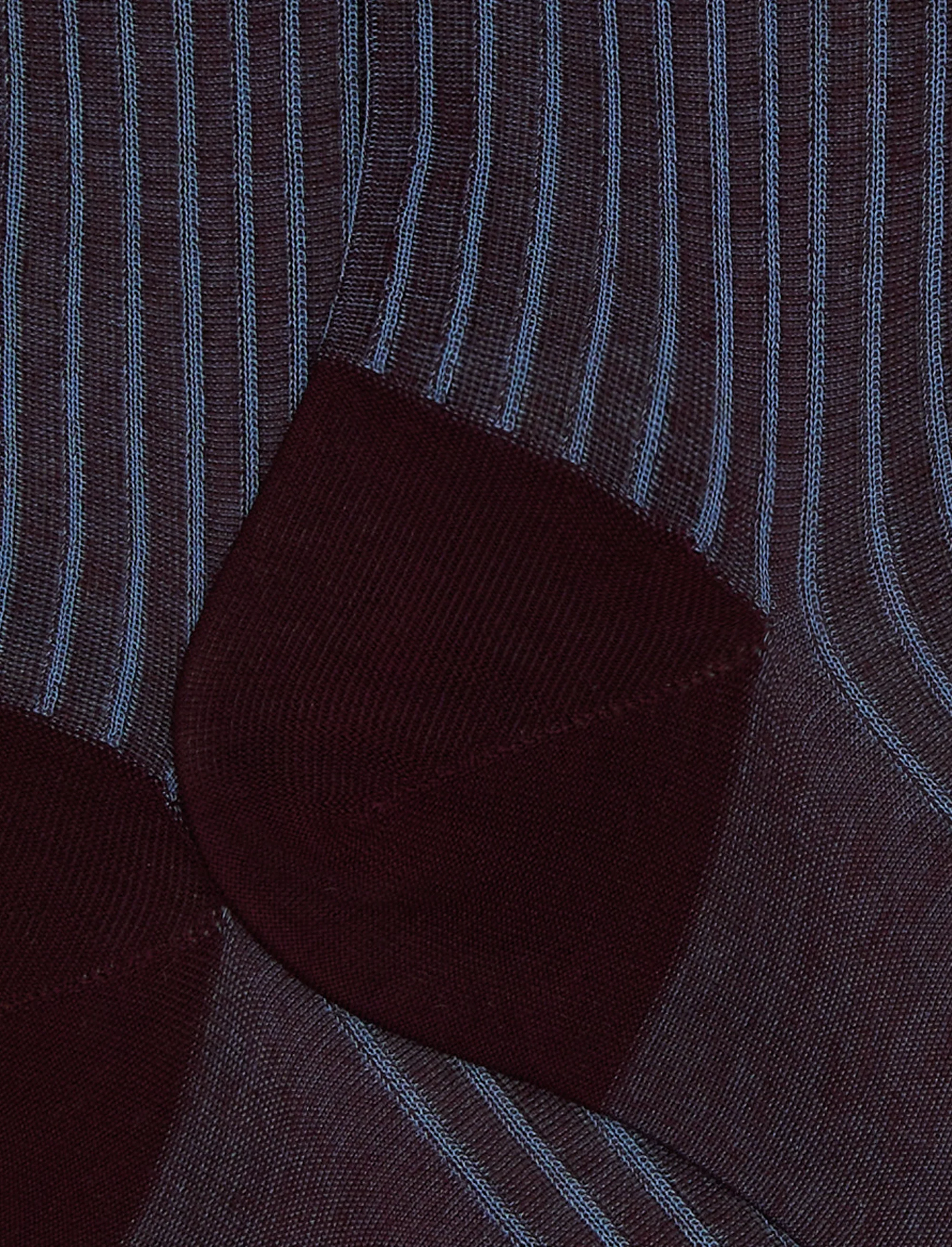 Calze corte uomo cotone bordò twin rib - Image 2