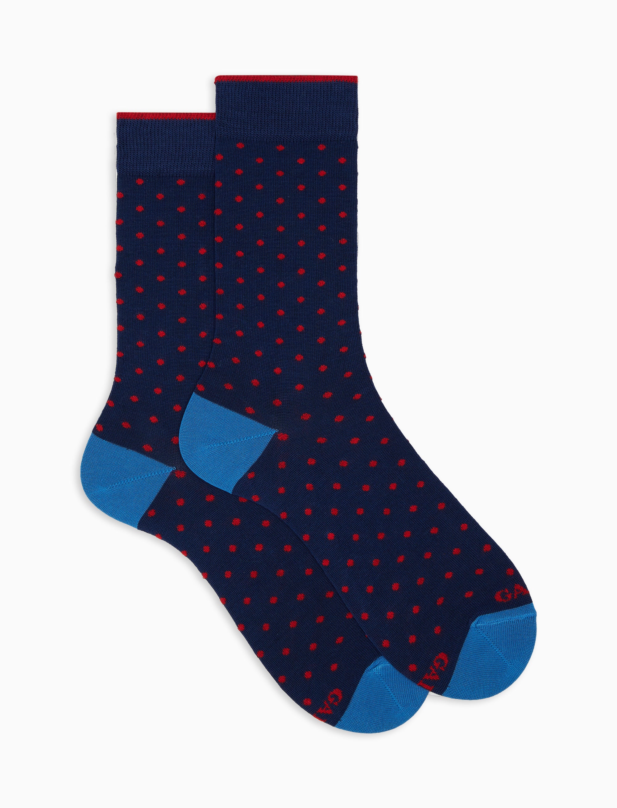 Calze corte uomo cotone leggero royal fantasia pois