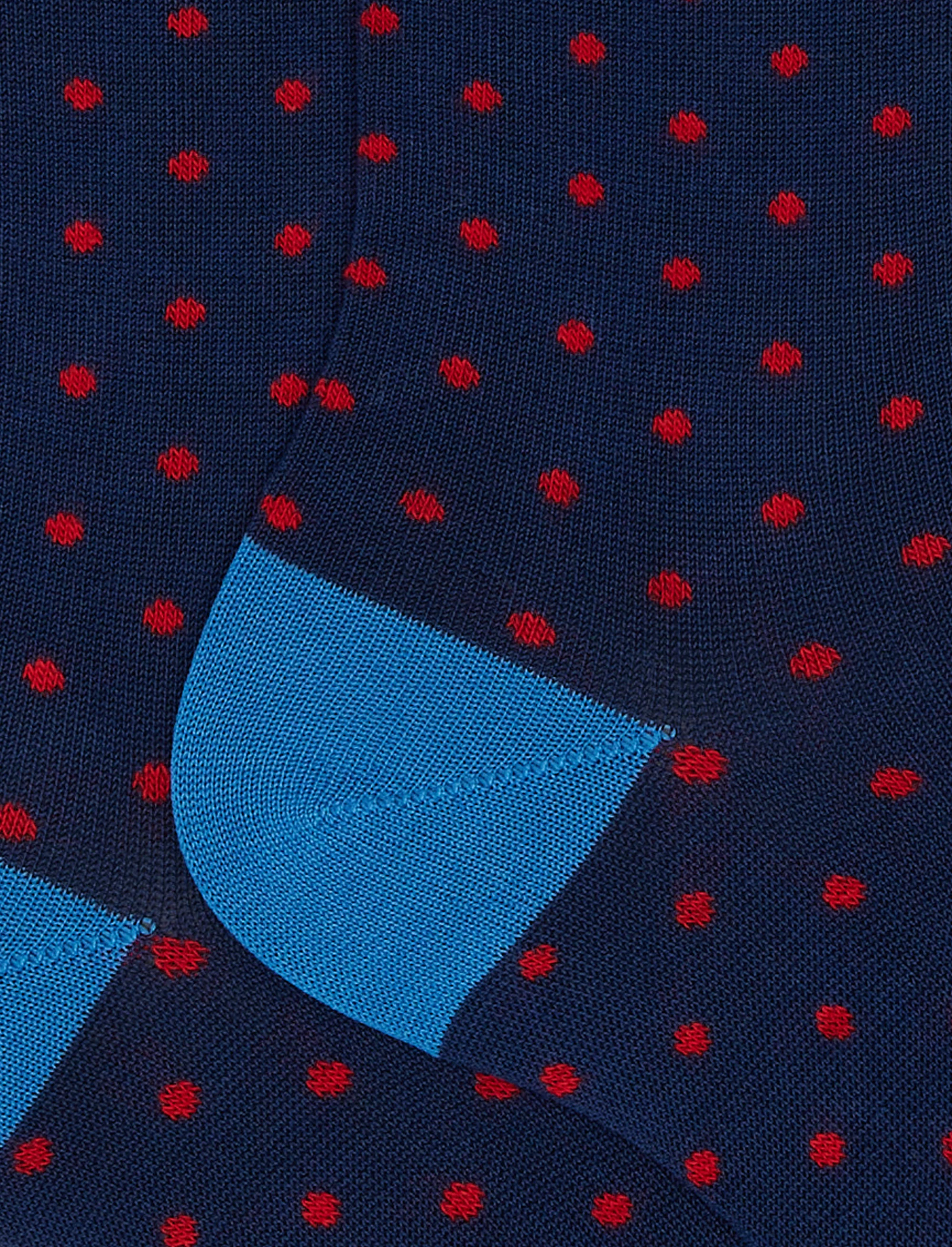 Calze corte uomo cotone leggero royal fantasia pois - Image 2