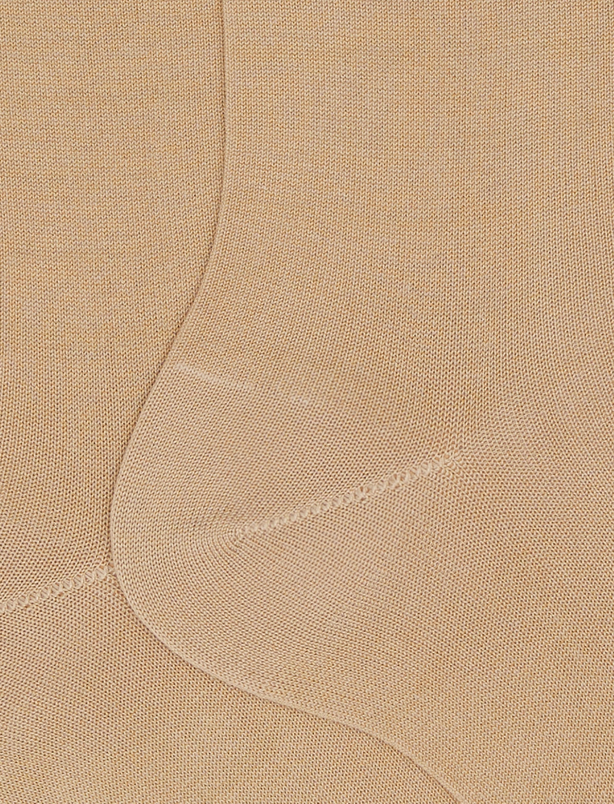 Calze corte uomo cotone tinta unita beige - Image 2