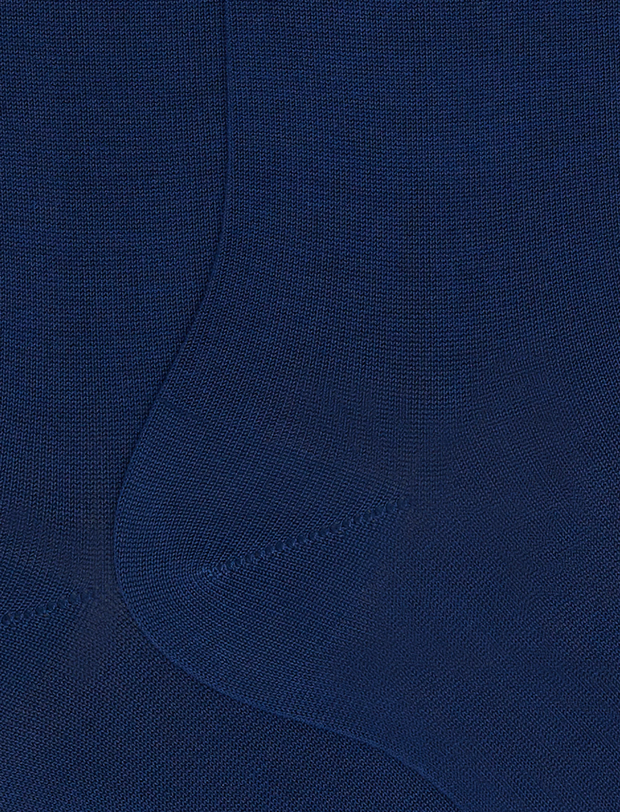 Calze corte uomo cotone tinta unita blu - Image 2
