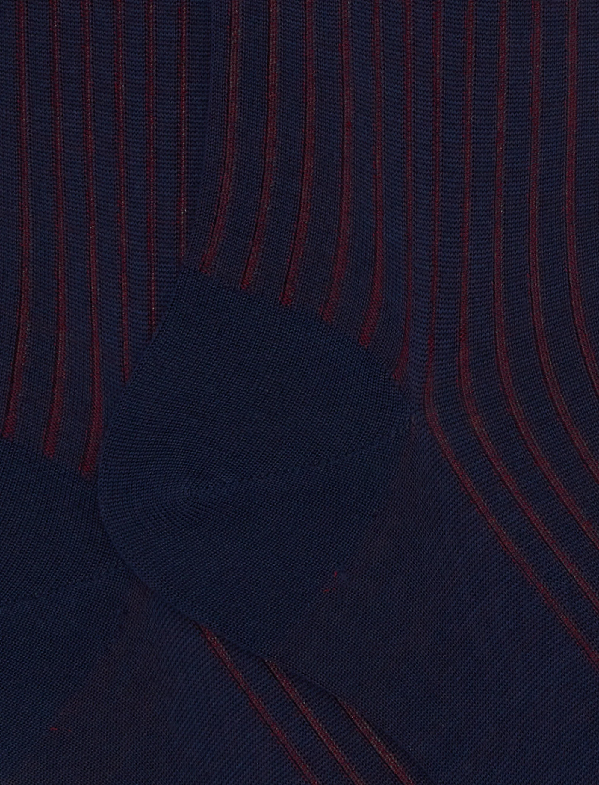 Calze corte uomo lana e cotone blu vanisé - Image 2