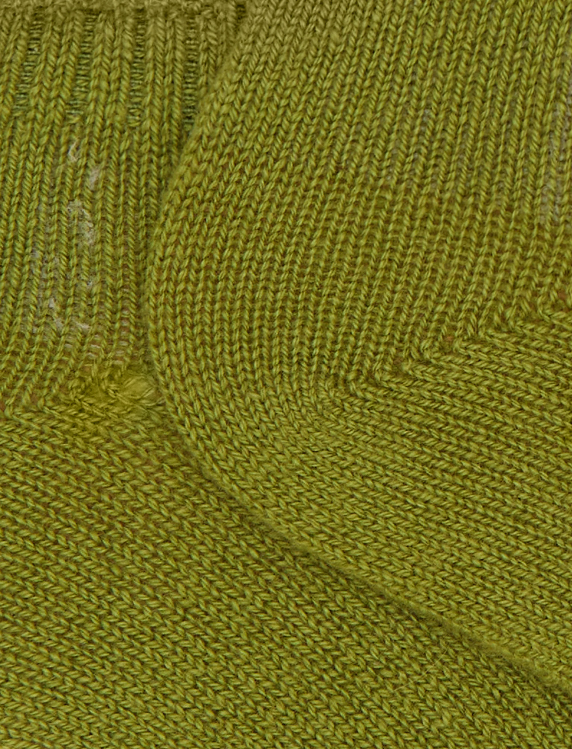 Calze fantasmini donna cashmere verde tinta unita - Image 2