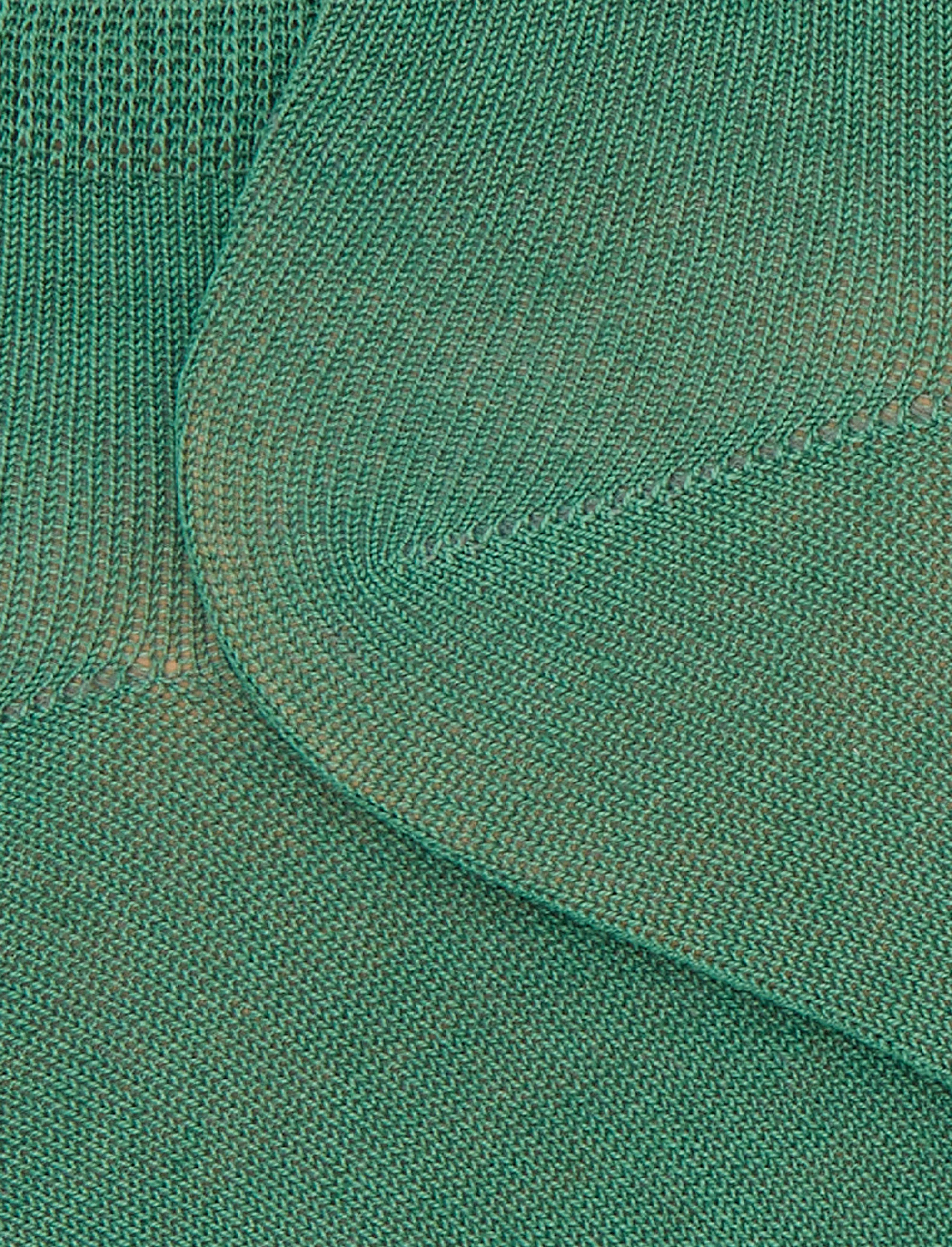 Calze fantasmini uomo cotone tinta unita verde - Image 2