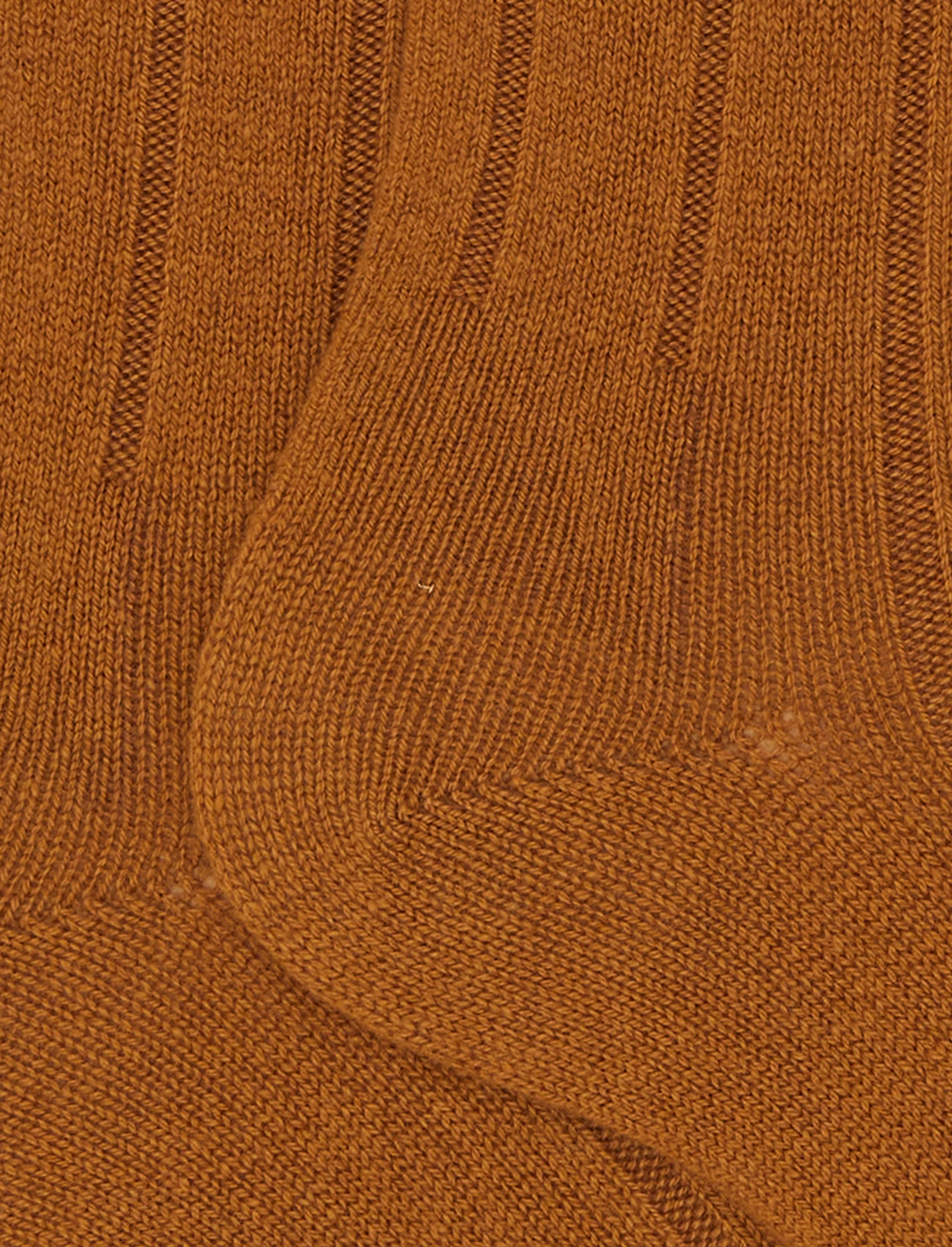 Calze lunghe donna cashmere giallo costa tinta unita - Image 2