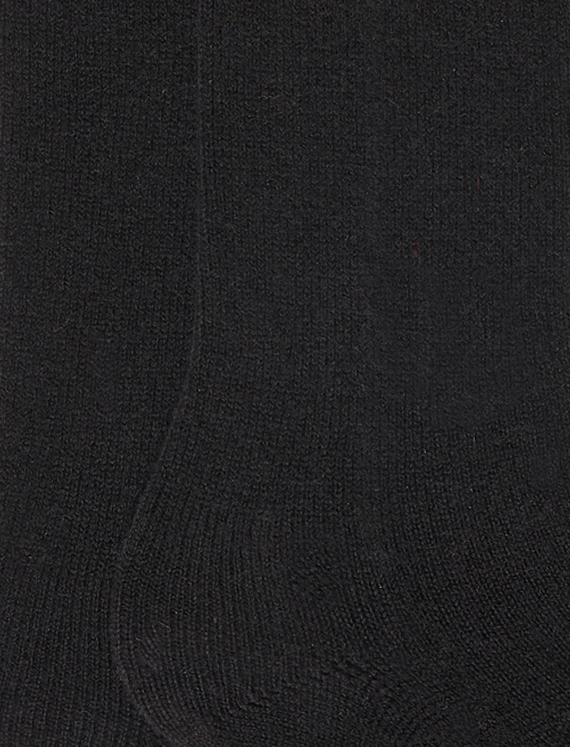 Calze lunghe donna cashmere nero tinta unita - Image 3