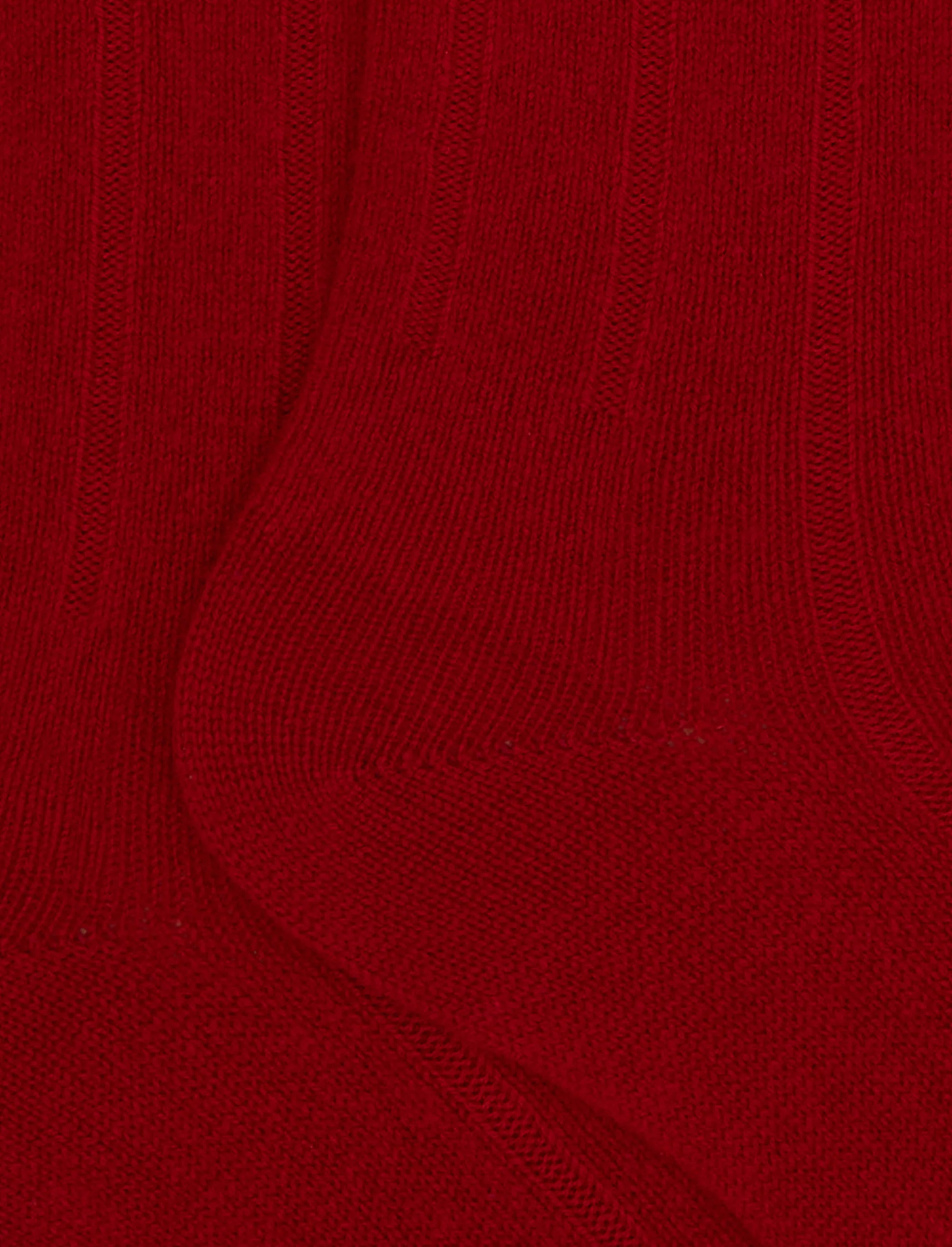 Calze lunghe donna cashmere rosso costa tinta unita - Image 4