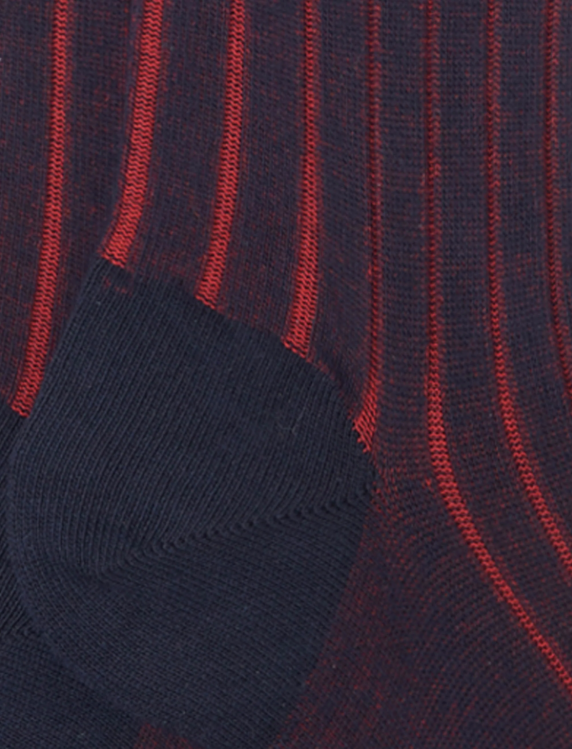 Calze lunghe donna cotone blu/rosso vanisé a coste larghe - Image 3