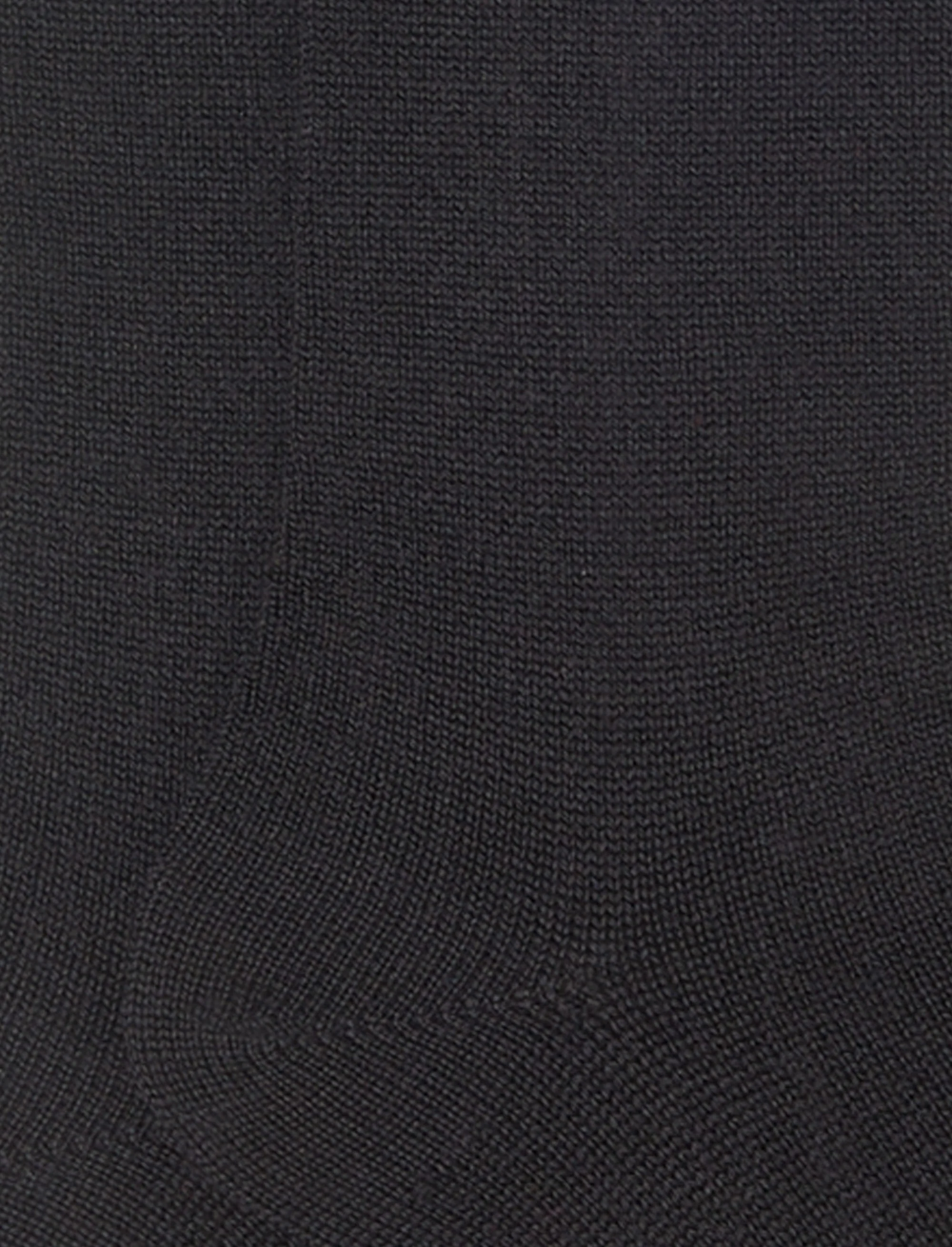 Calze lunghe donna lana, seta e cashmere nero tinta unita - Image 3