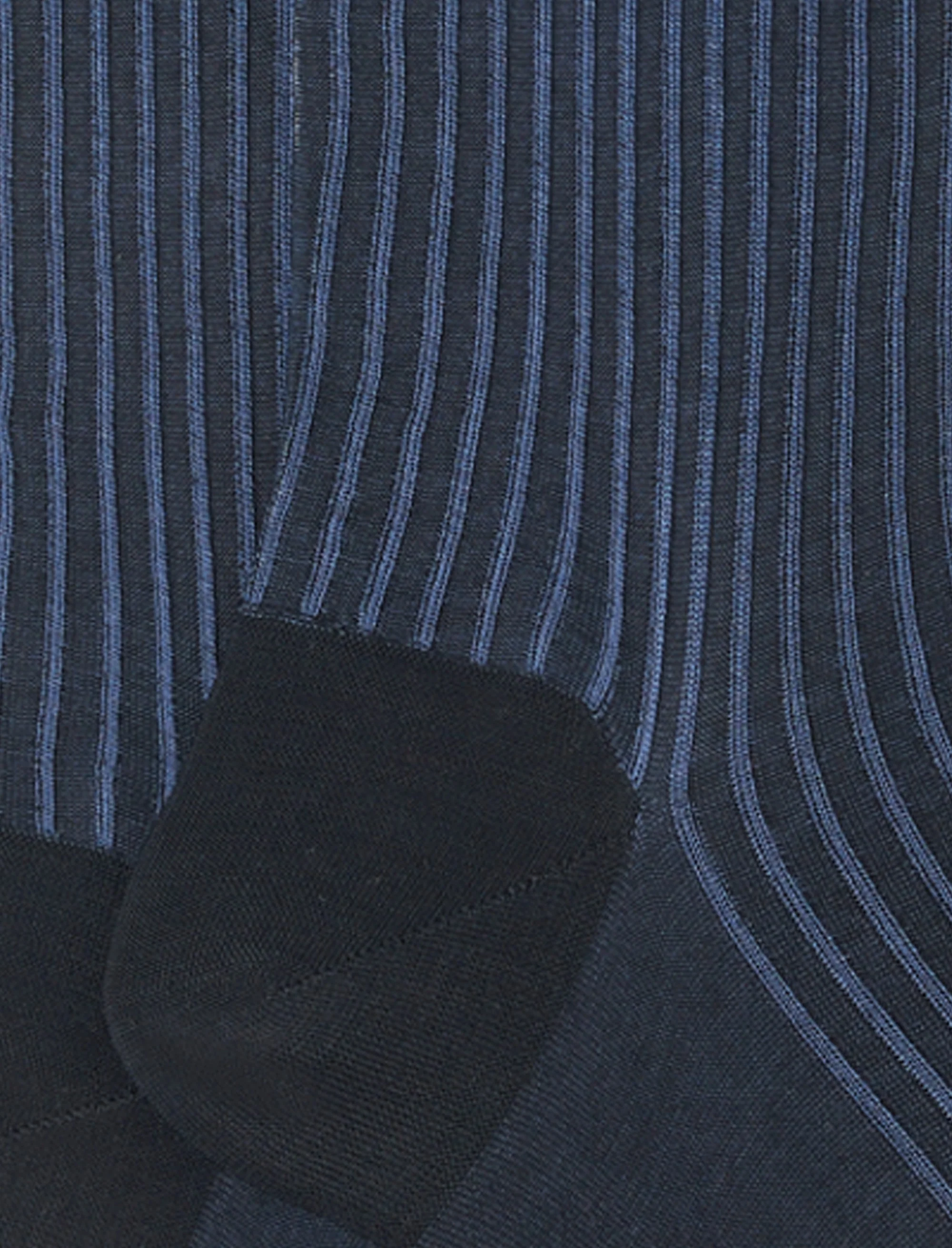 Calze lunghe uomo cotone antracite twin rib - Image 3