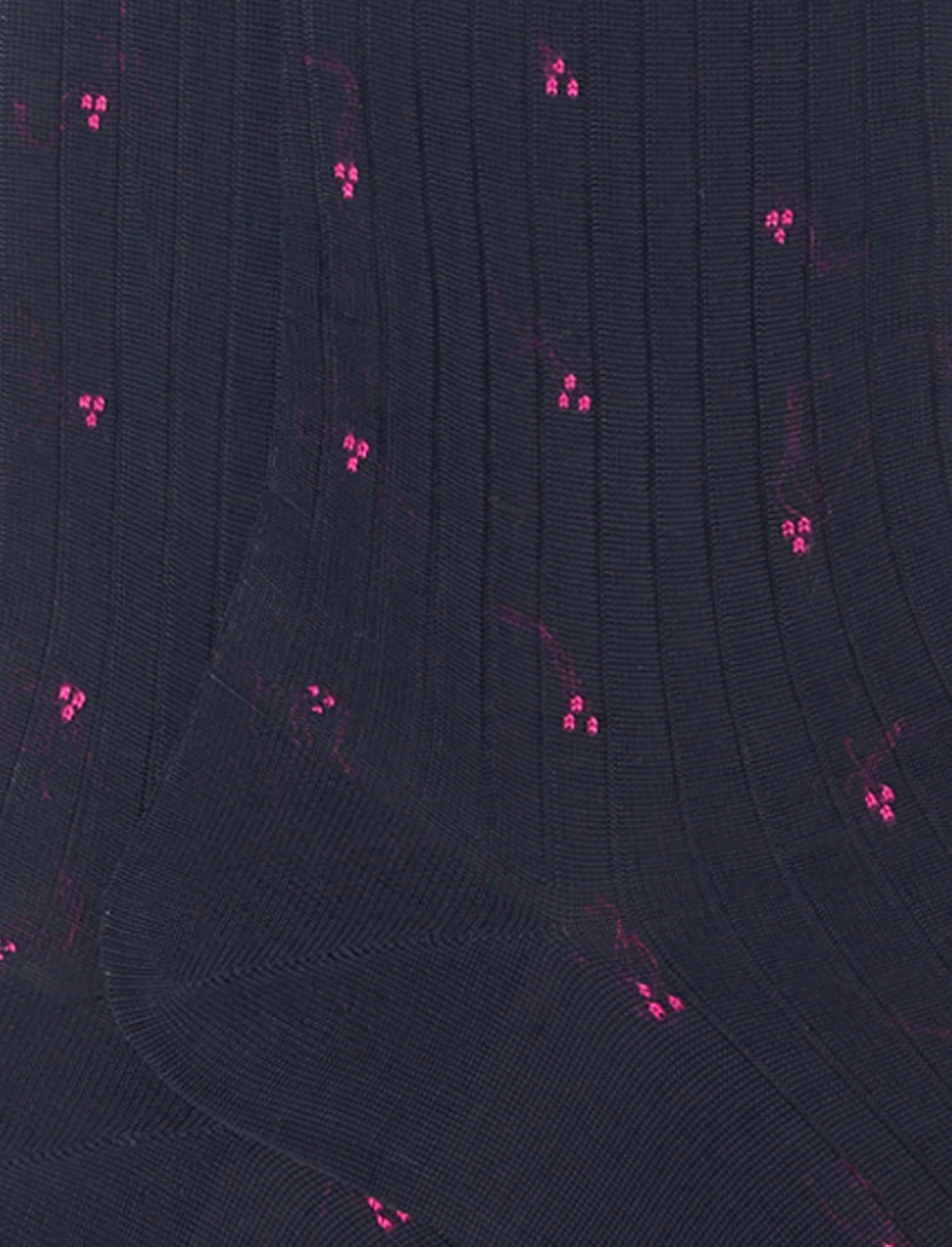 Calze lunghe uomo cotone blu ricamate - Image 3