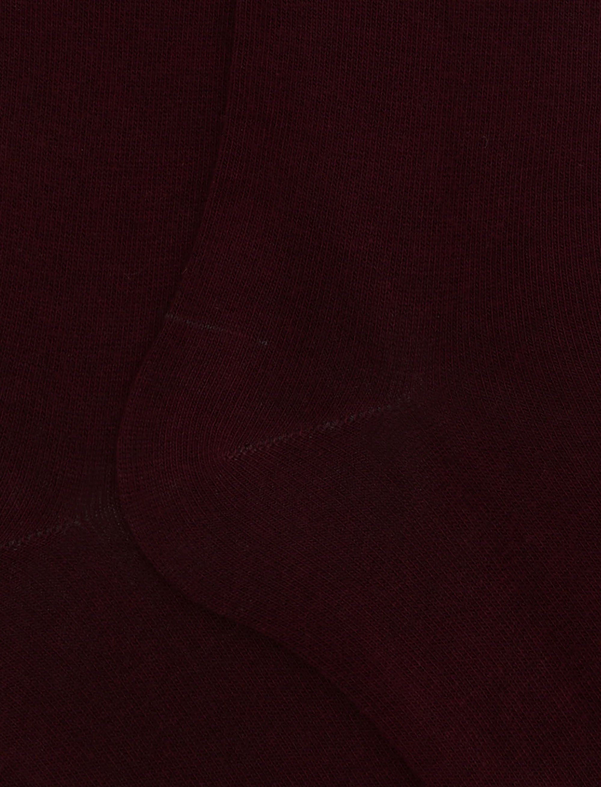 Calze lunghe uomo cotone bordò tinta unita - Image 4