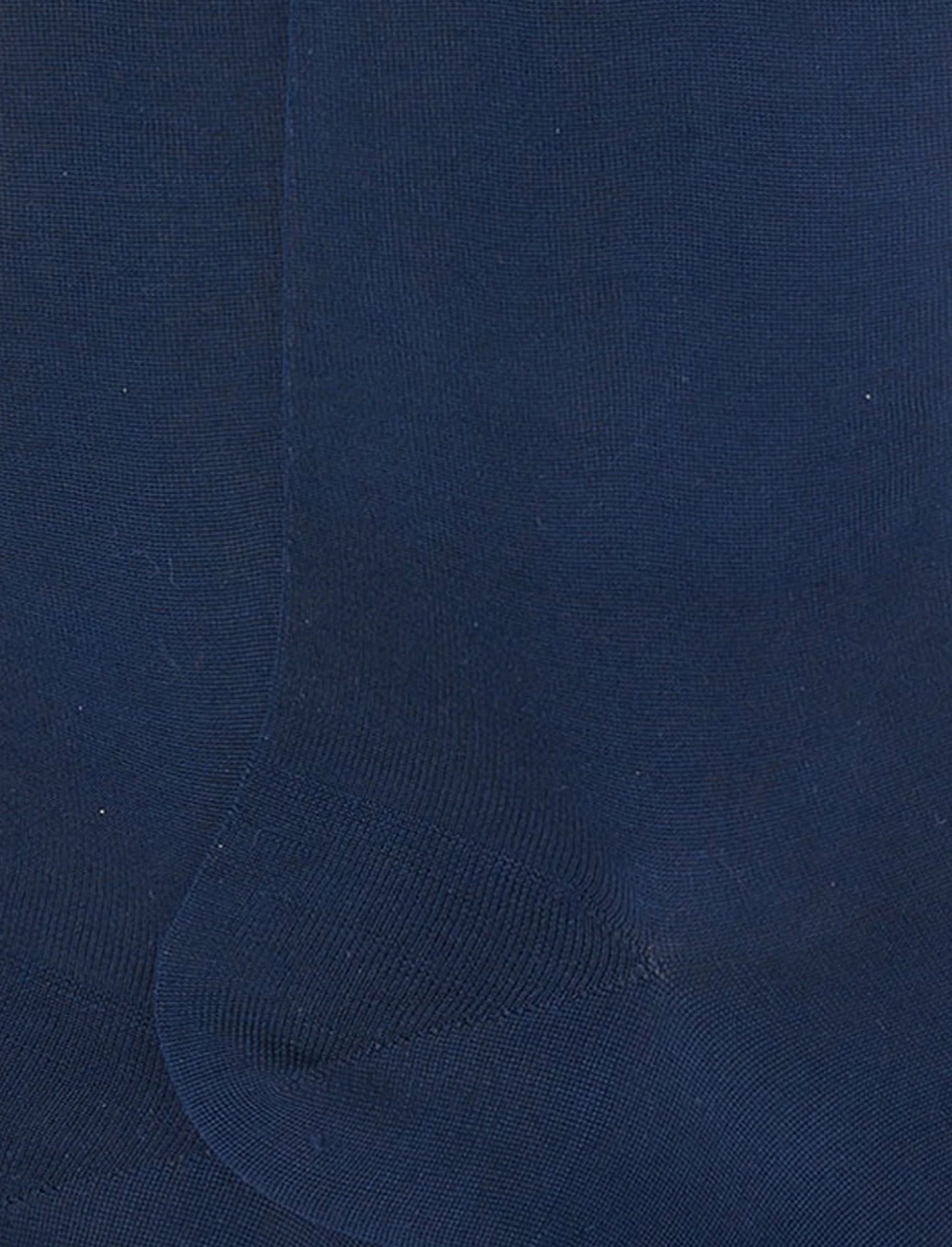 Calze lunghe uomo cotone oltremare tinta unita - Image 3