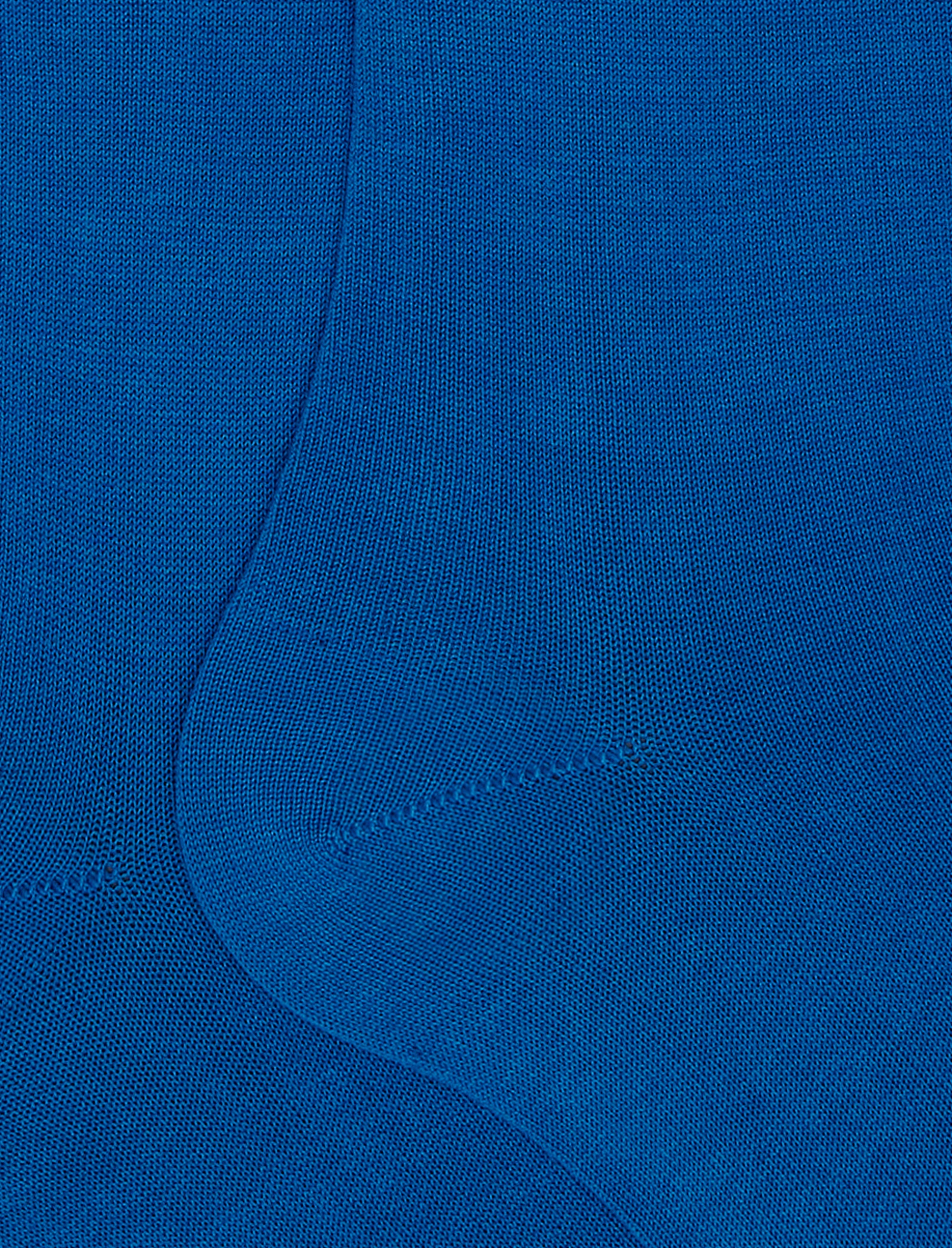 Calze lunghe uomo cotone tinta unita azzurro - Image 2