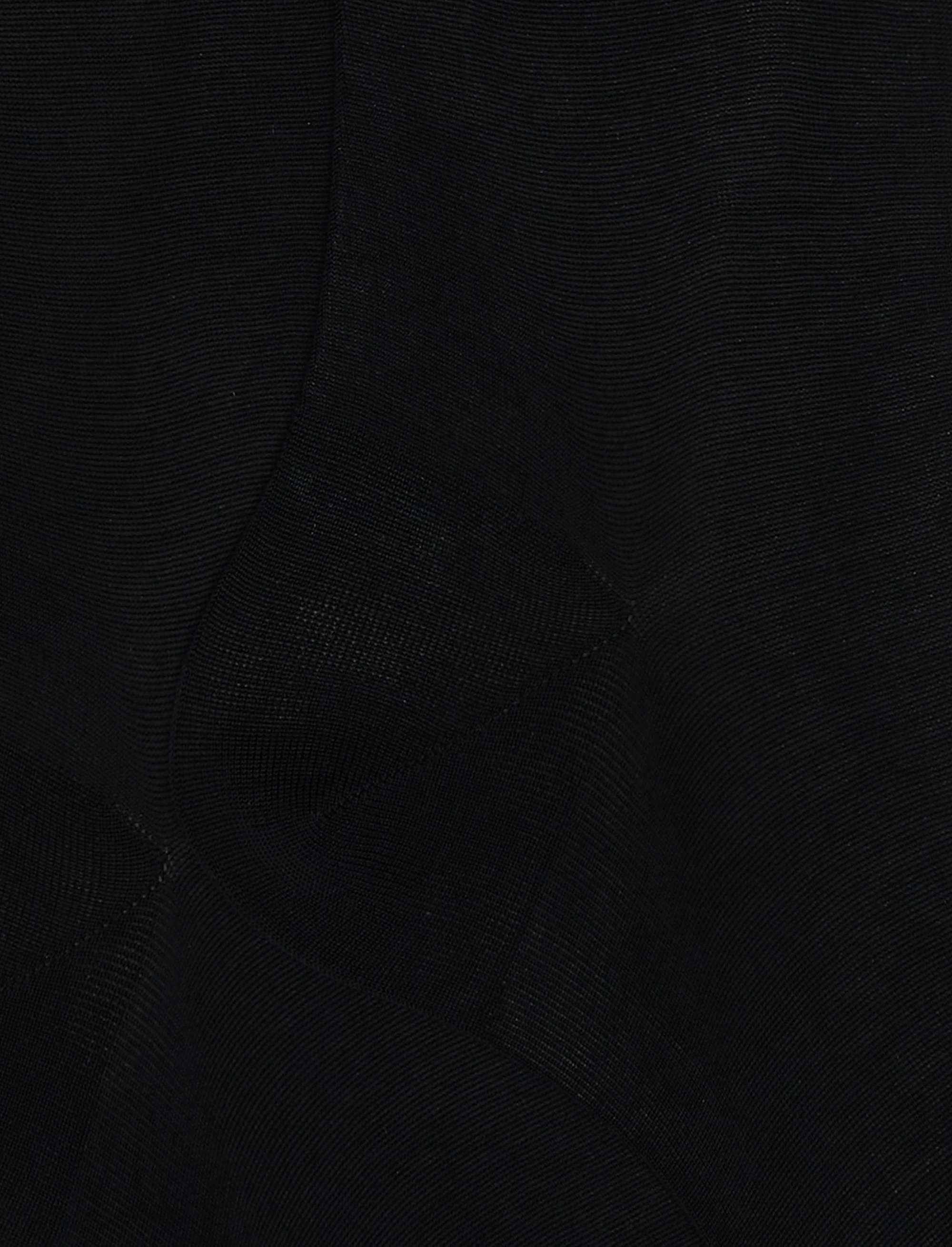 Calze lunghe uomo cotone tinta unita nero - Image 2