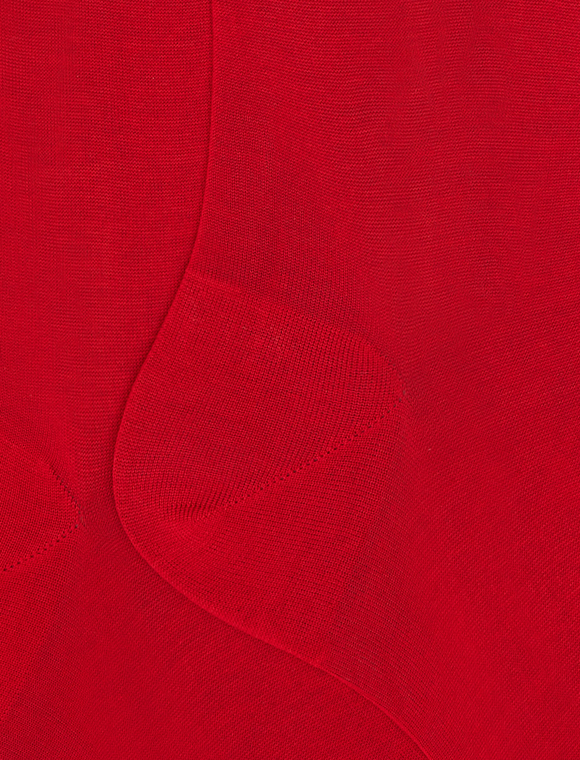 Calze lunghe uomo cotone tinta unita rosso - Image 2