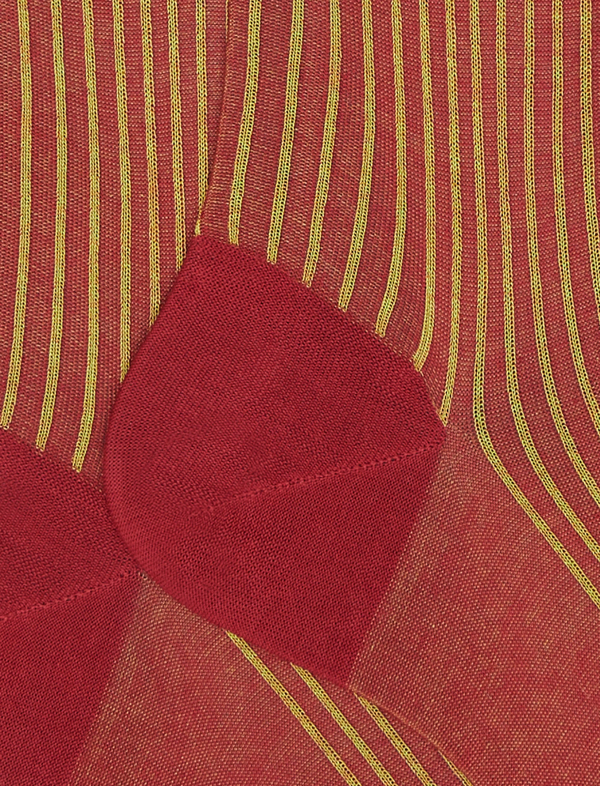 Calze lunghe uomo cotone twin rib rosso - Image 2