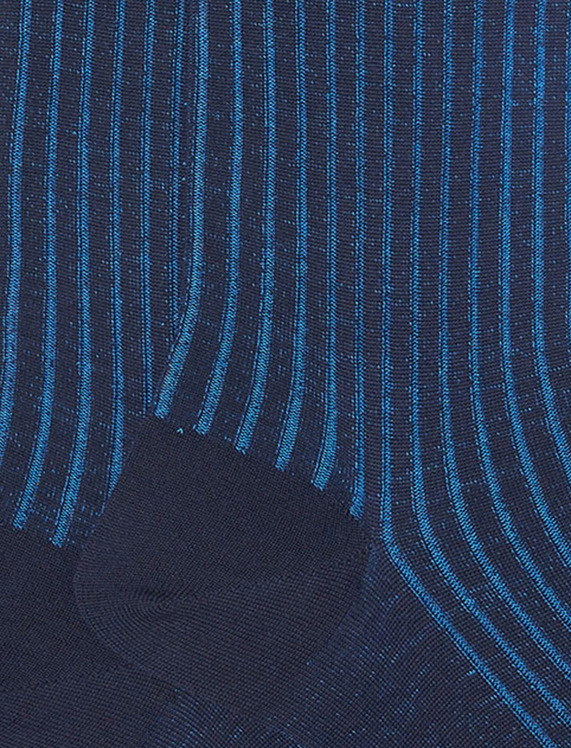 Calze lunghe uomo lana e cotone blu/egeo vanisé - Image 3