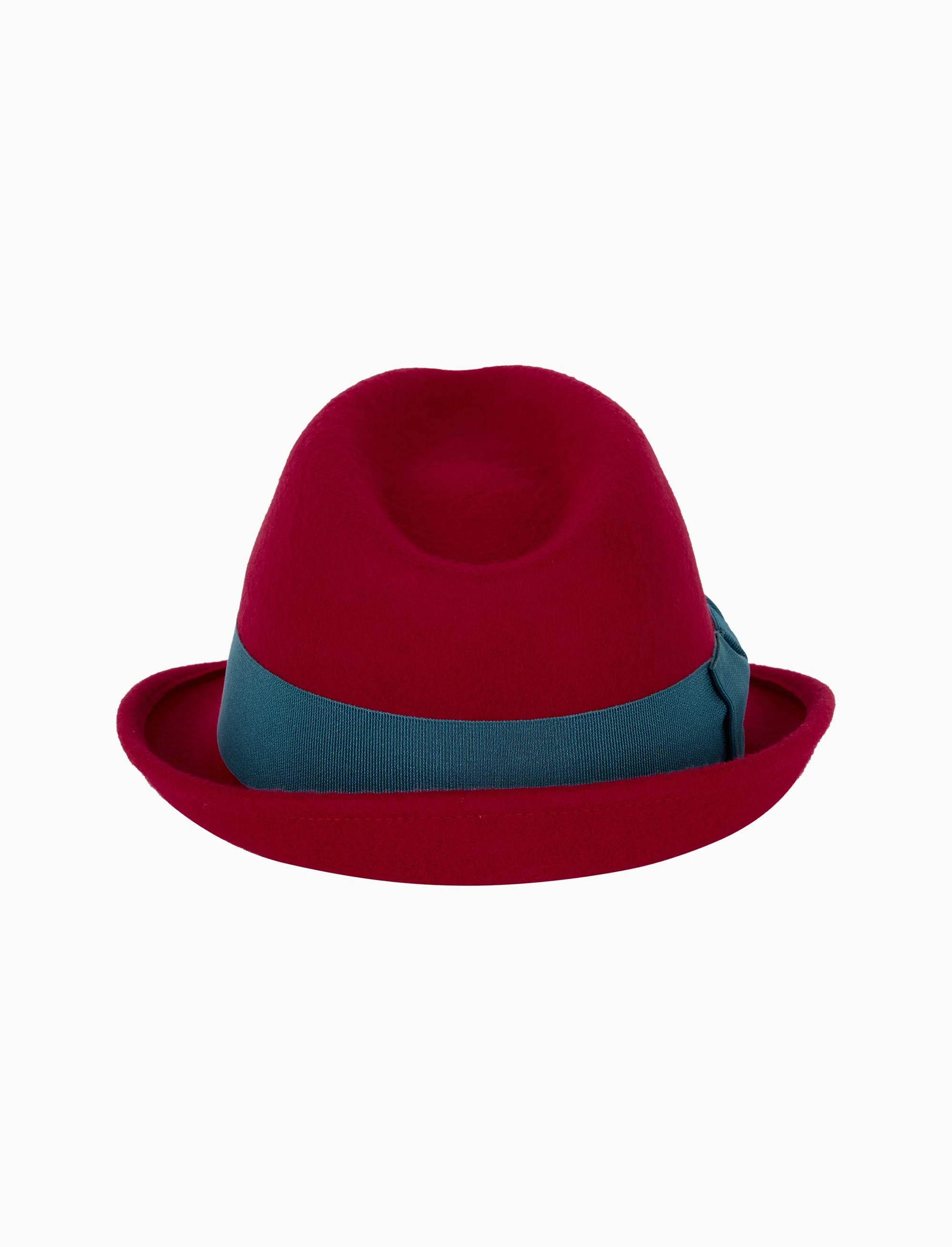 Cappello donna feltro bordò tinta unita - Image 2