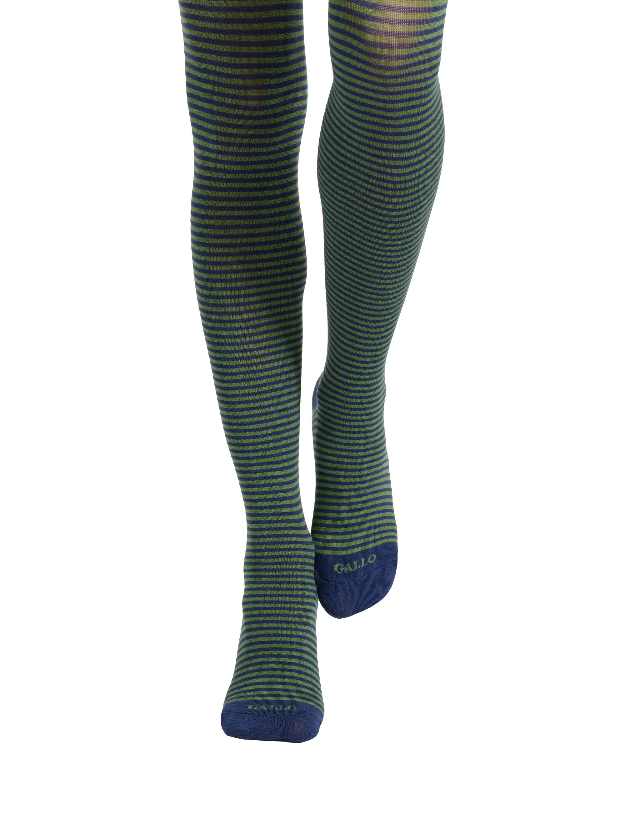 Collant donna cotone blu righe windsor - Image 2