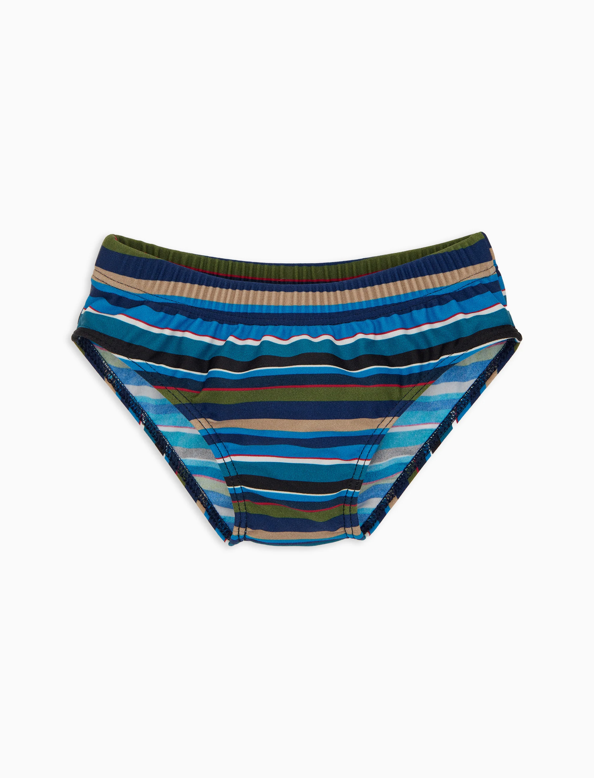 Costume slip bambino righe multicolor blu