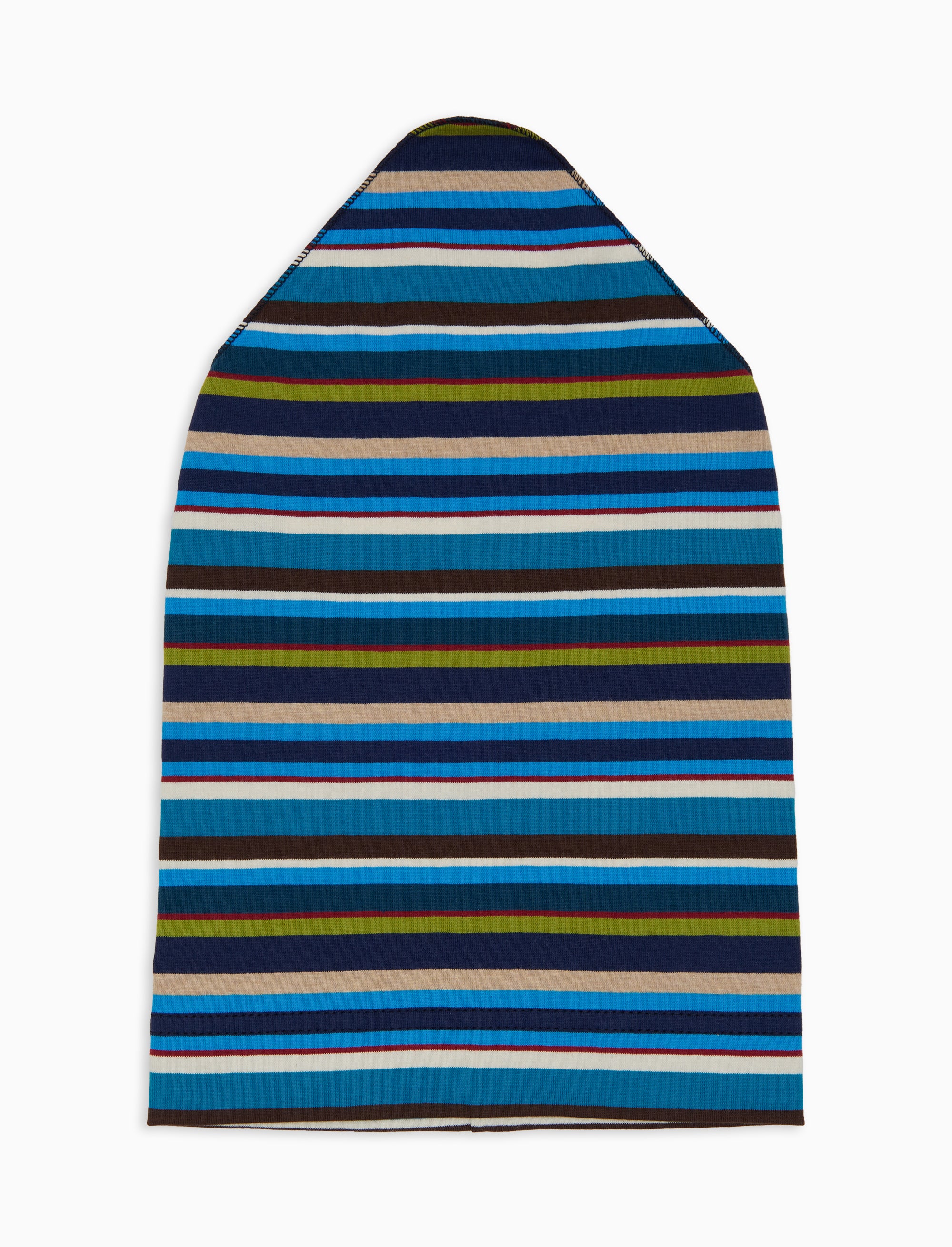 Foulard bambino cotone righe multicolor blu