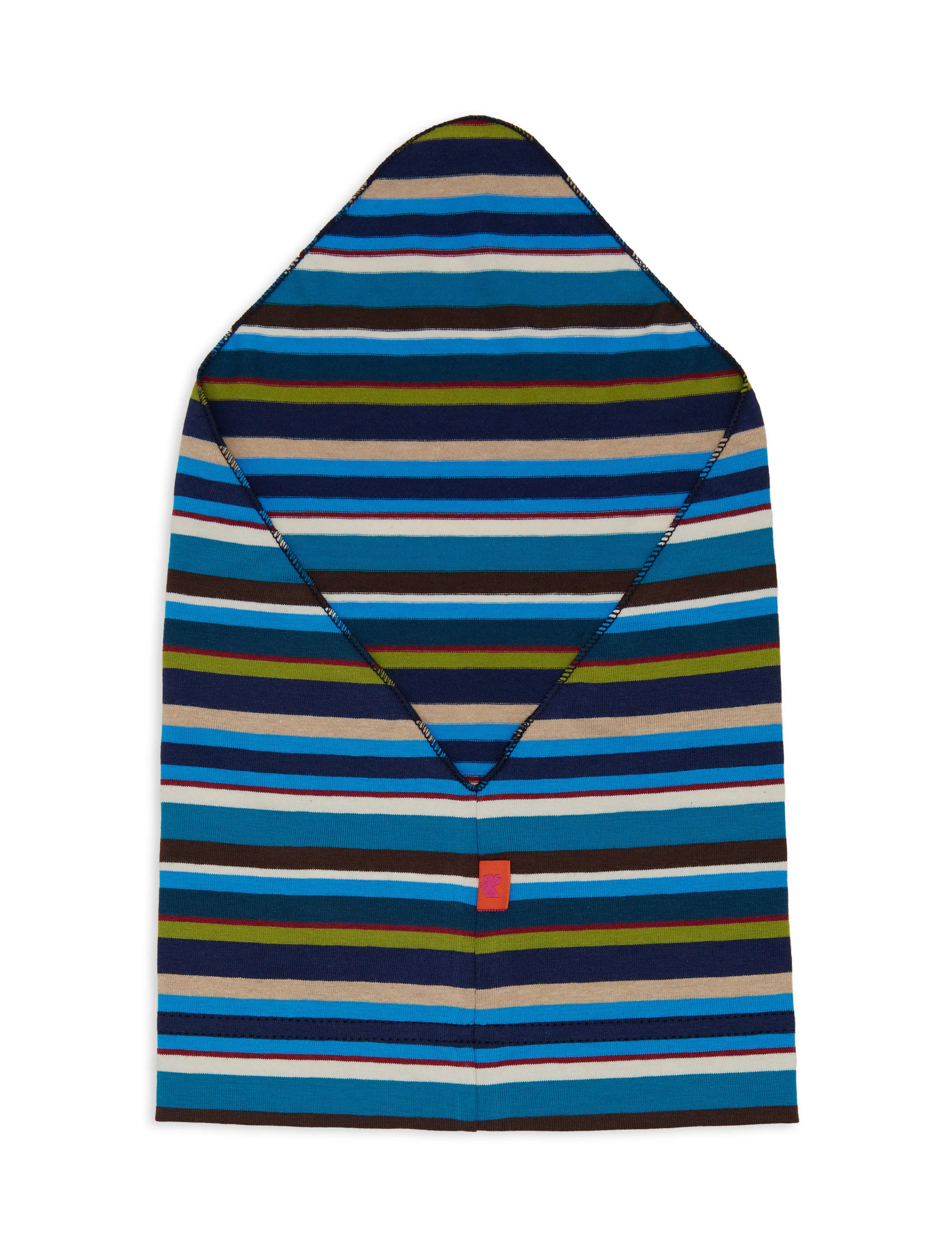 Foulard bambino cotone righe multicolor blu - Image 2